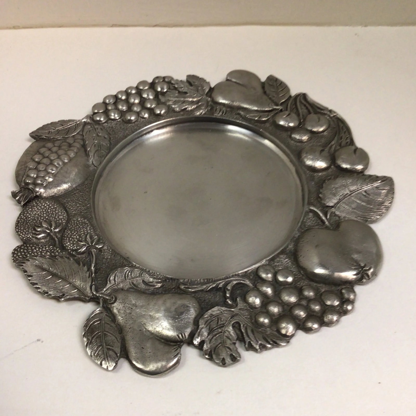 Sheffield Silver Plated Wine Bottle Coasters,1 Italian Pewter Coaster, 1 Author Court Wine Bottle Co - 7