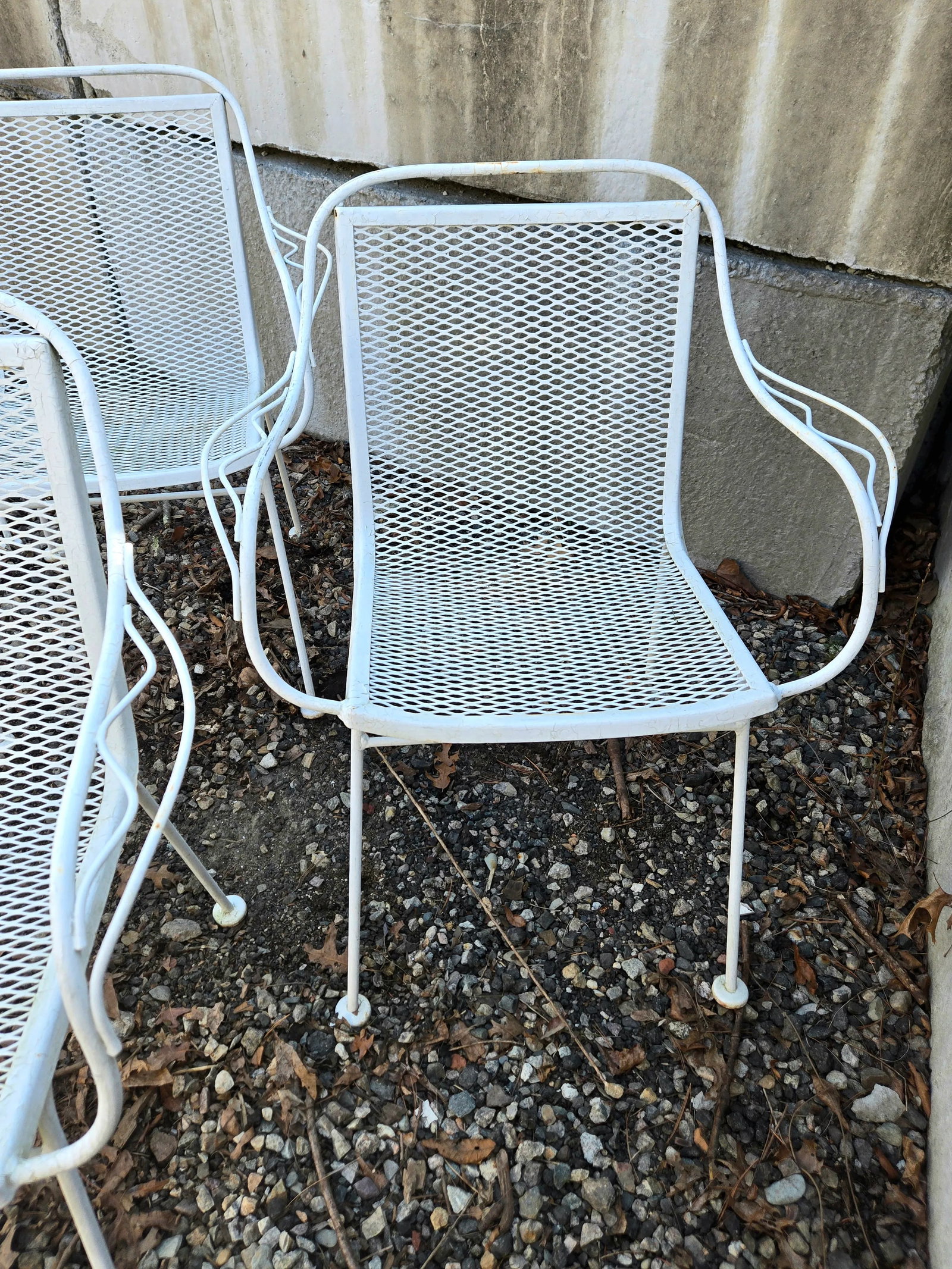 Mid 20th Century Wrought Iron Patio Chairs - Set of 6 - 10