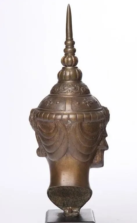 Midcentury Southeast Asian Figural Cast Metal Sculpture - 4