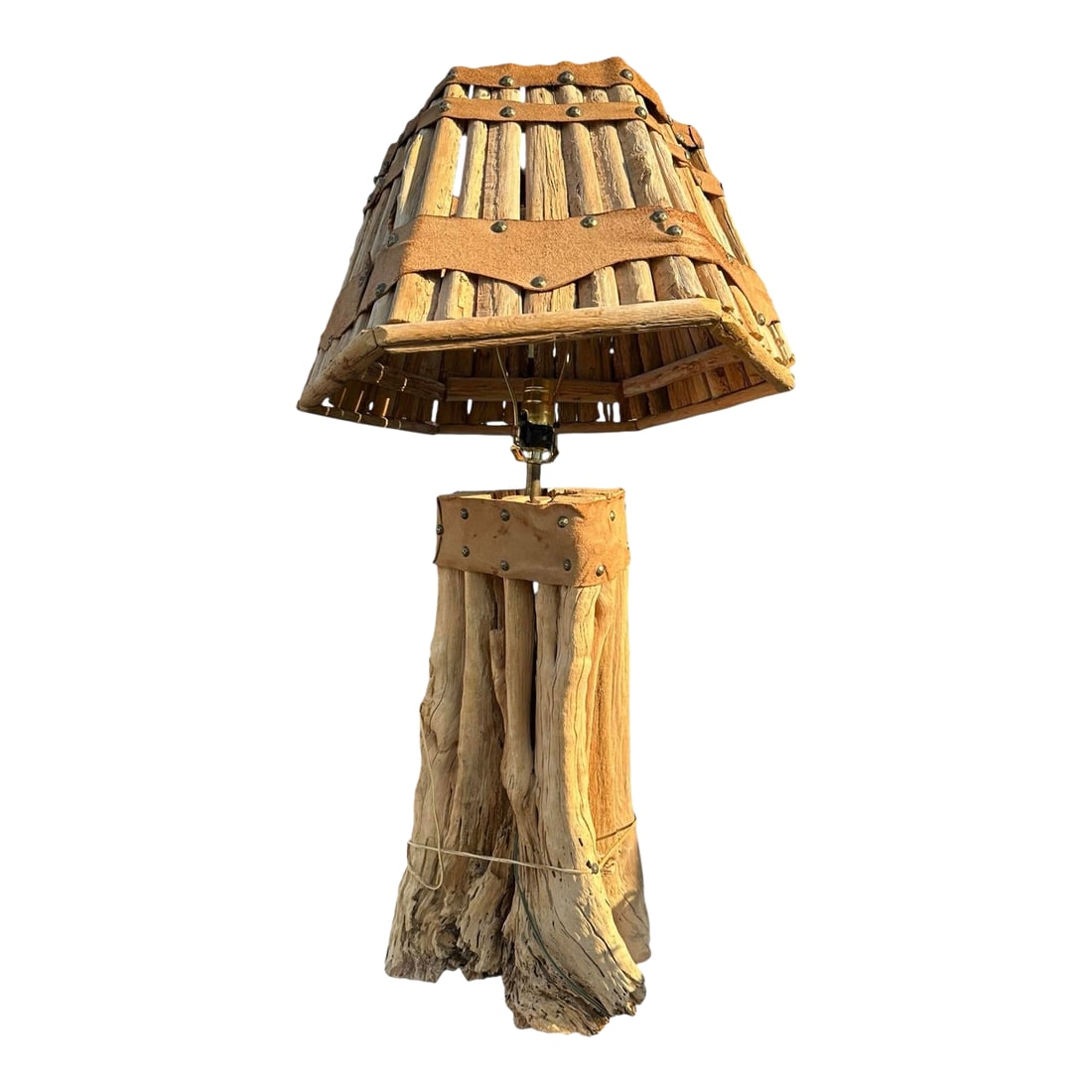 Saguaro Cactus Table Lamp & Hand Crafted Shade: Illuminate your space with the breathtaking allure of the desert with this exquisitely handcrafted Saguaro Cactus Lamp. A vintage beauty from the mid century, this lamp is a one-of-a-kind