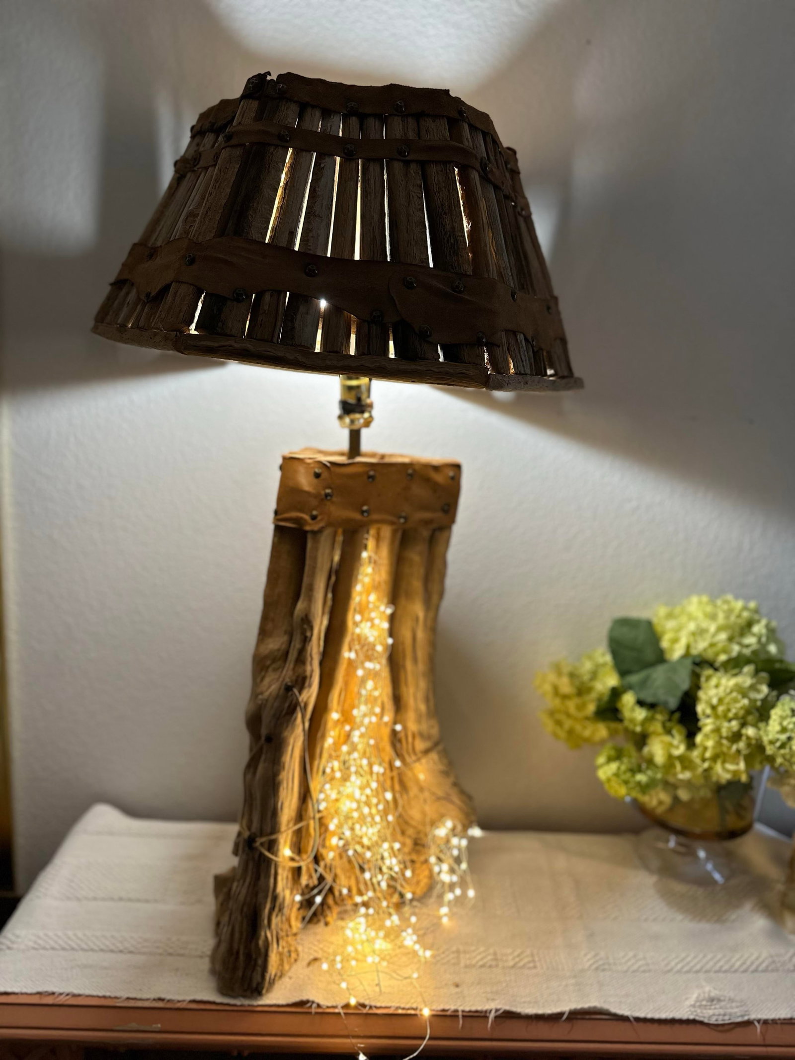 Saguaro Cactus Table Lamp & Hand Crafted Shade - 2