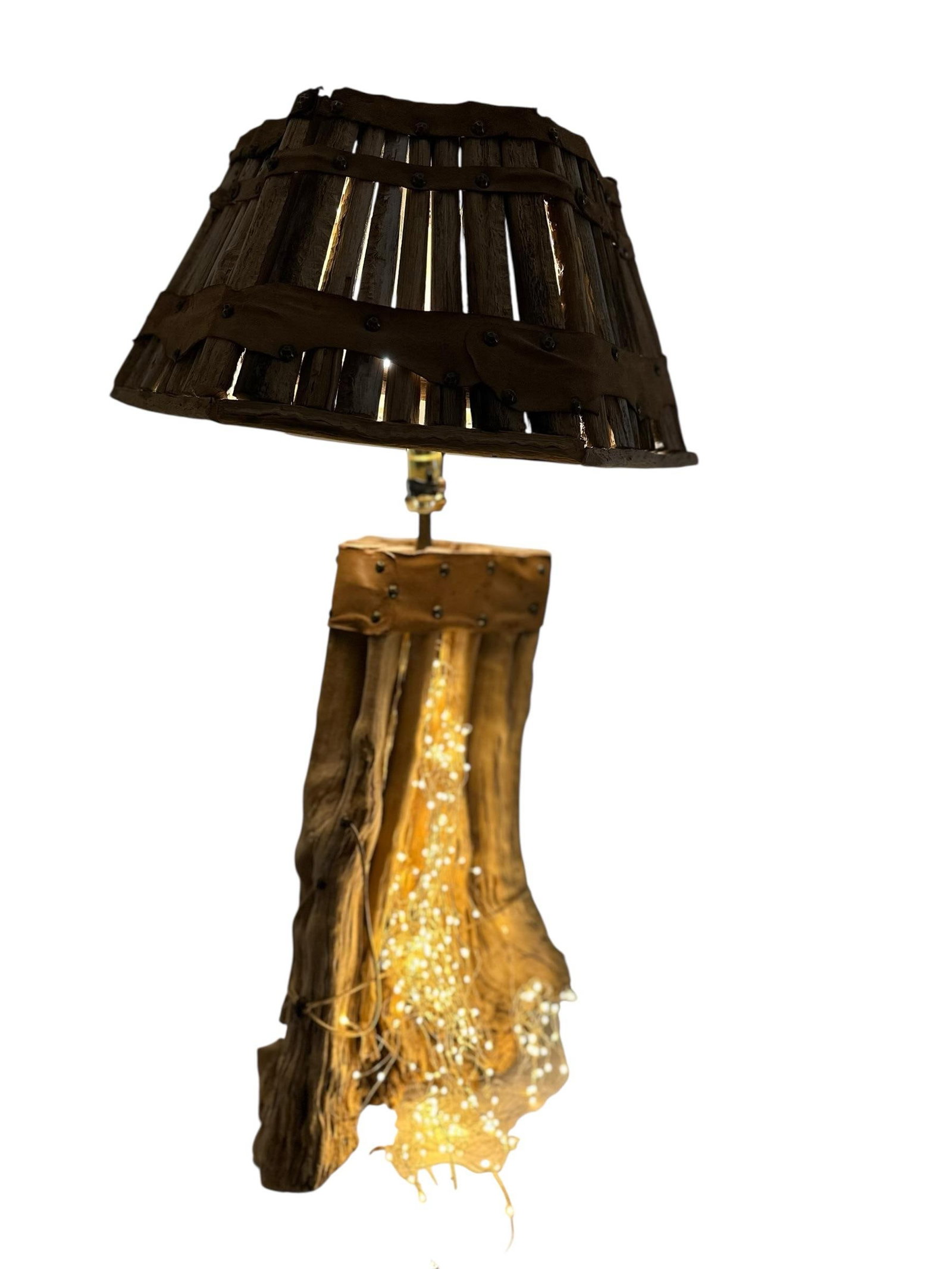 Saguaro Cactus Table Lamp & Hand Crafted Shade - 3