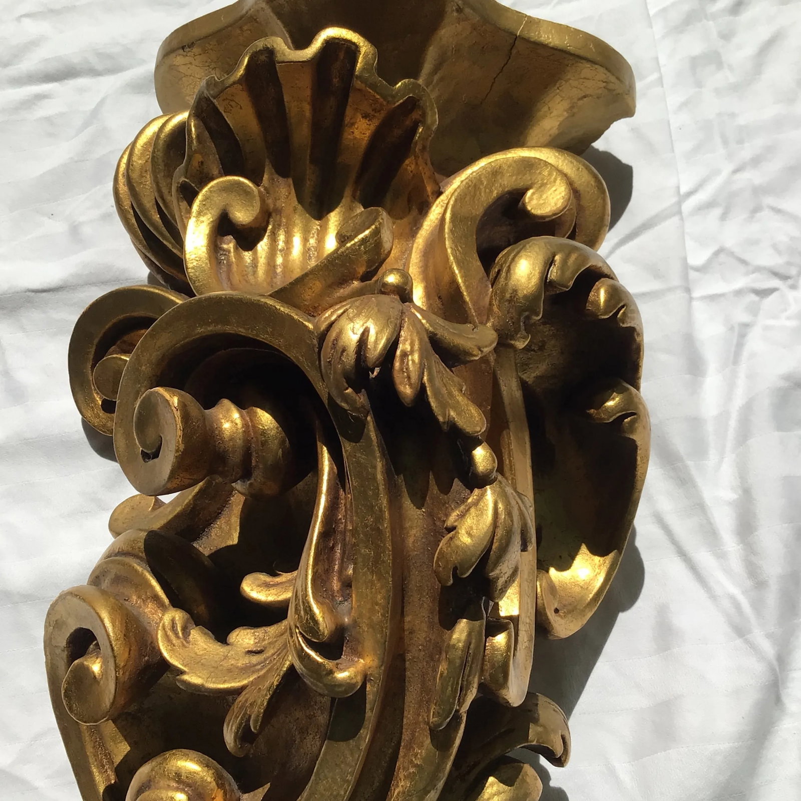 Florentine Giltwood Wall Brackets Large 19th Century - A Pair - 11