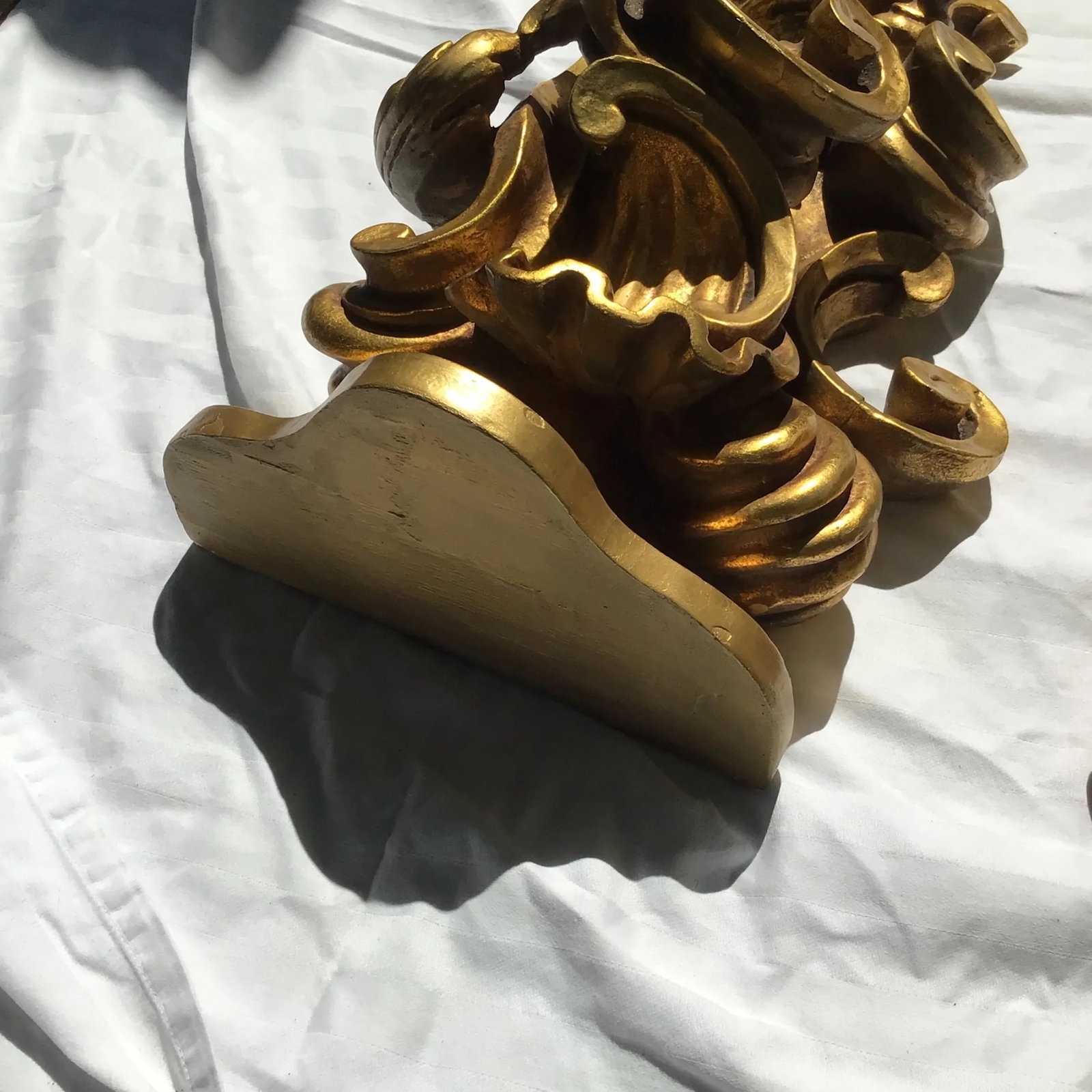 Florentine Giltwood Wall Brackets Large 19th Century - A Pair - 12