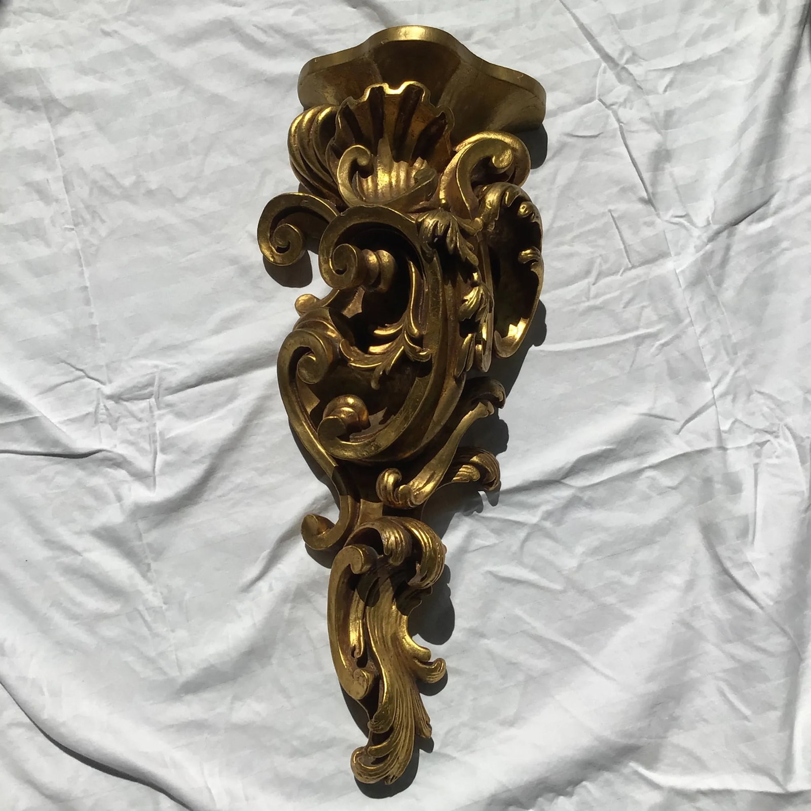 Florentine Giltwood Wall Brackets Large 19th Century - A Pair - 4