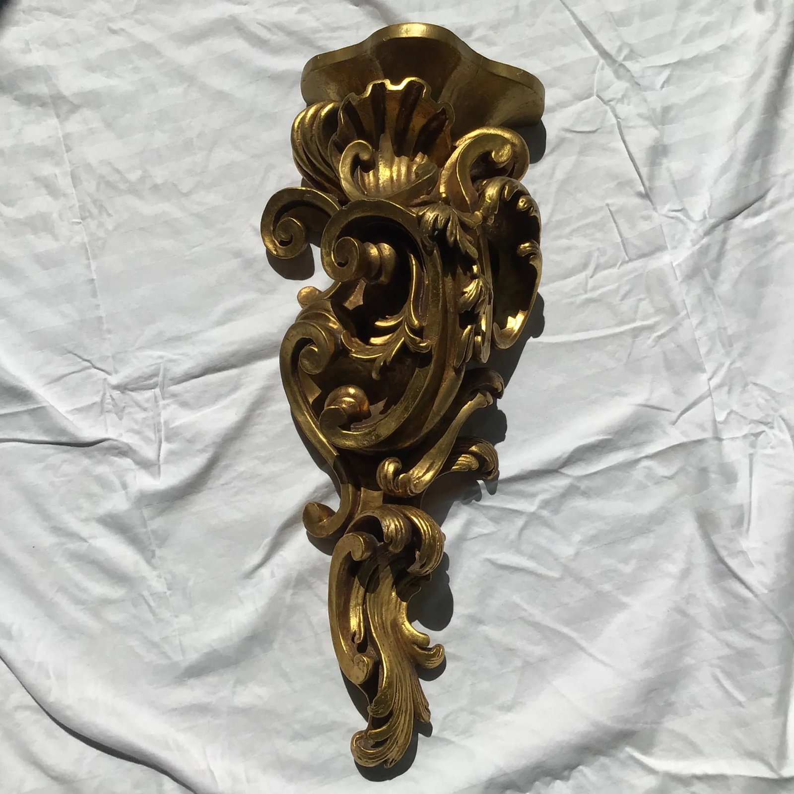 Florentine Giltwood Wall Brackets Large 19th Century - A Pair - 5