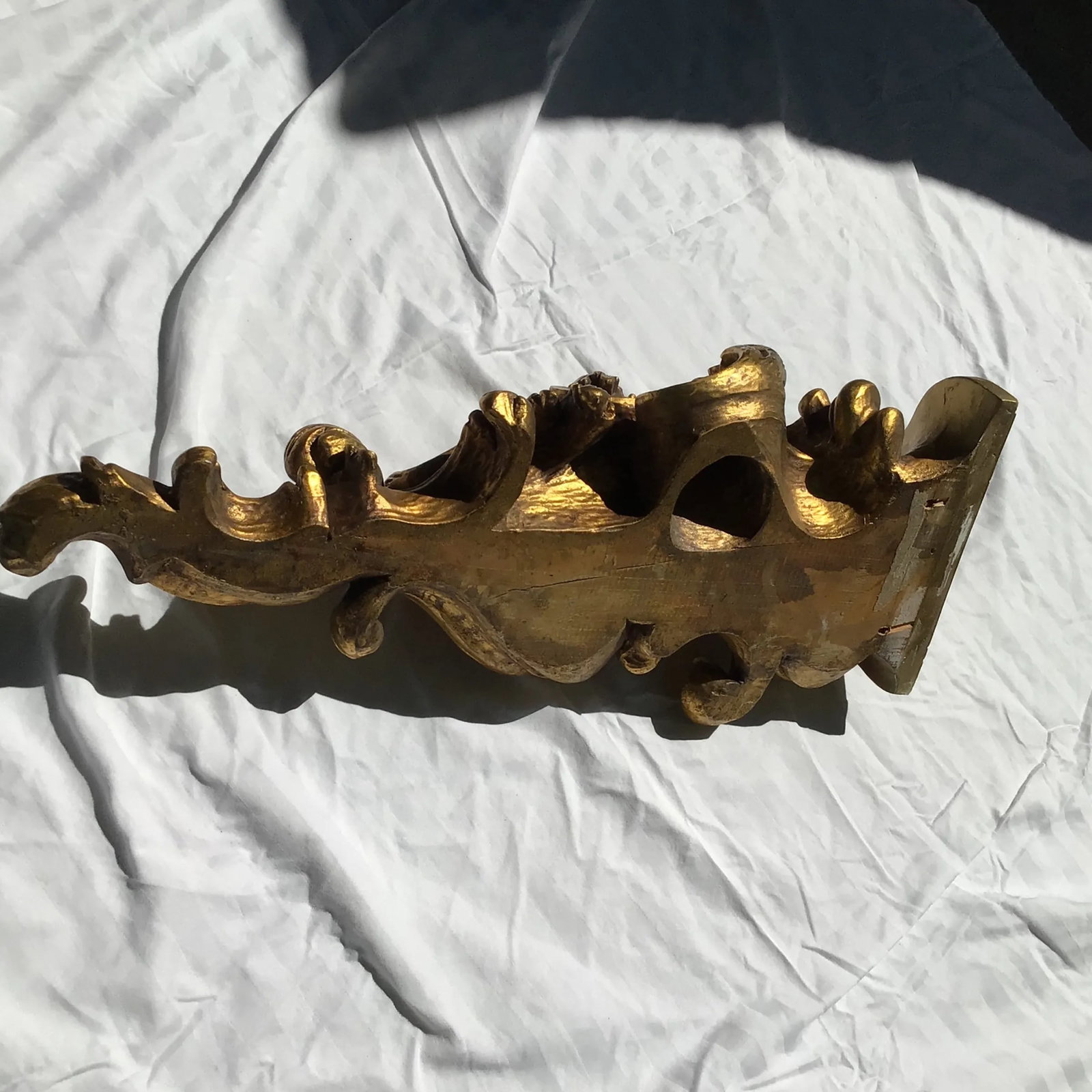 Florentine Giltwood Wall Brackets Large 19th Century - A Pair - 7