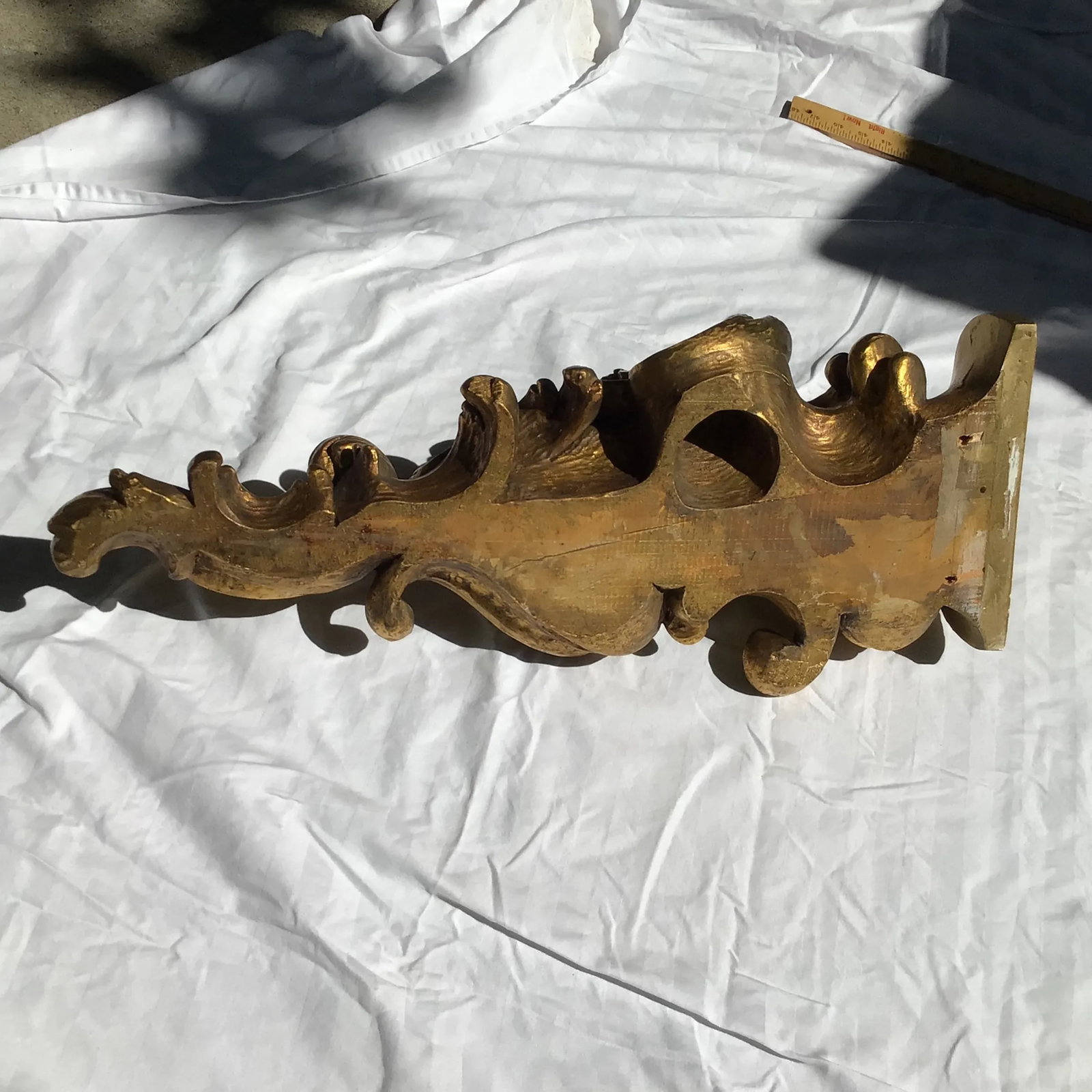 Florentine Giltwood Wall Brackets Large 19th Century - A Pair - 8