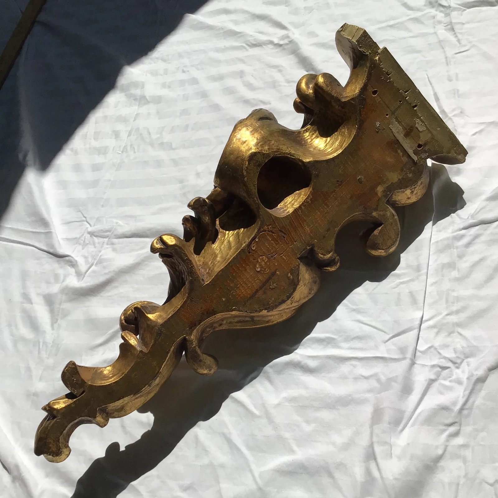 Florentine Giltwood Wall Brackets Large 19th Century - A Pair - 9