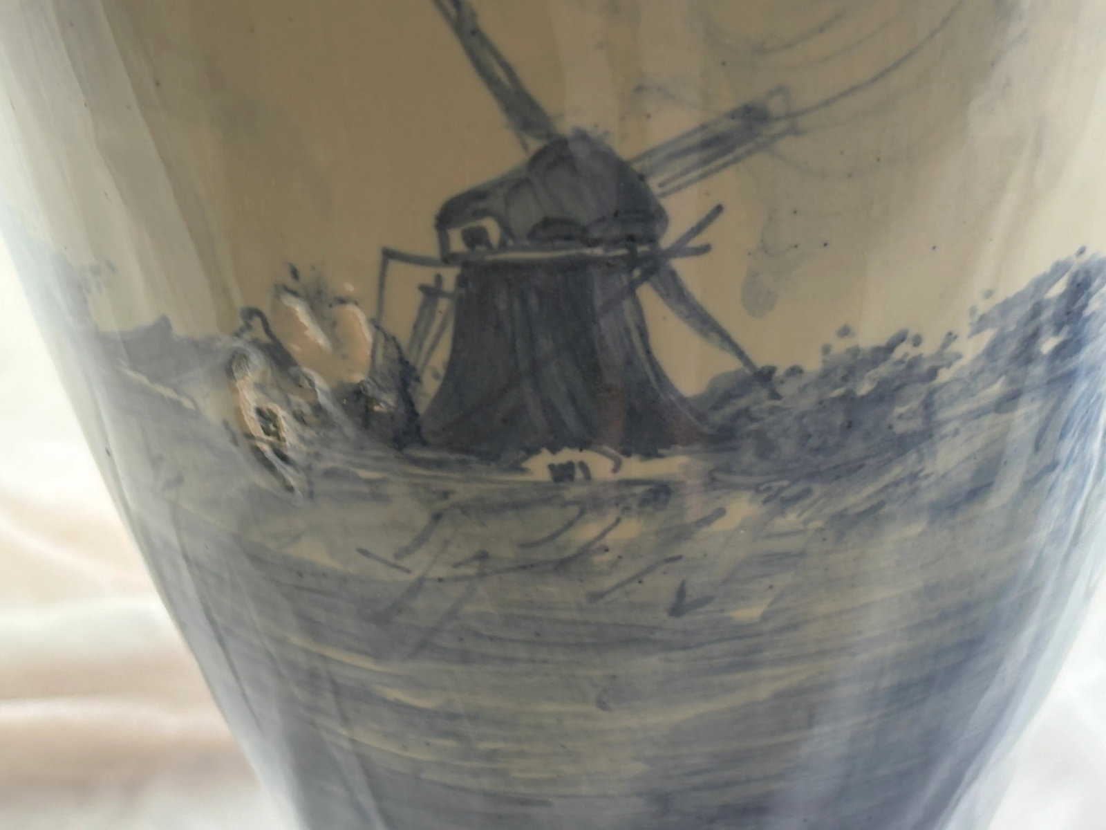 Tall Early 20th Century Delft Covered Jar - 5