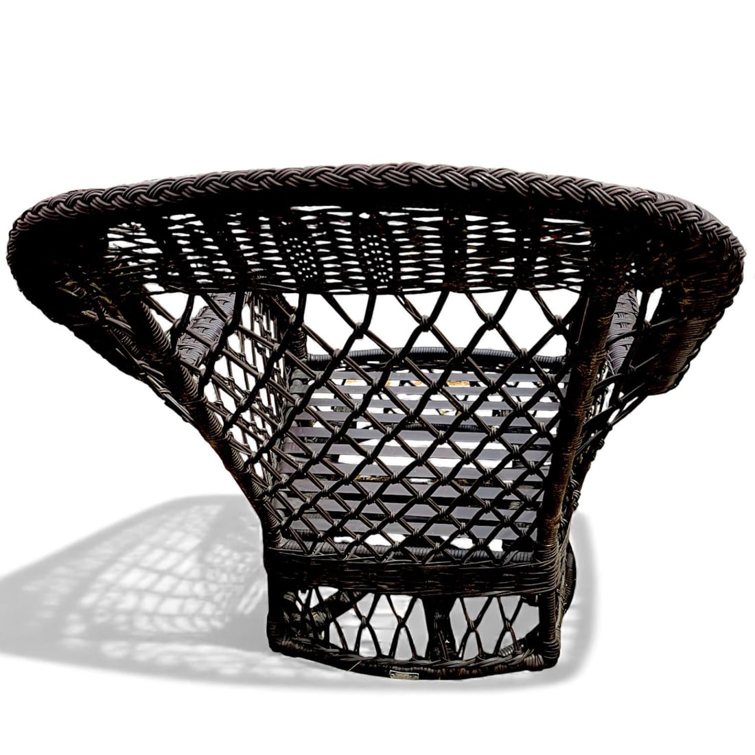 2005 Lane Weathermaster Swivel Glider High Back All-Weather Wicker Lounge Chair - 3
