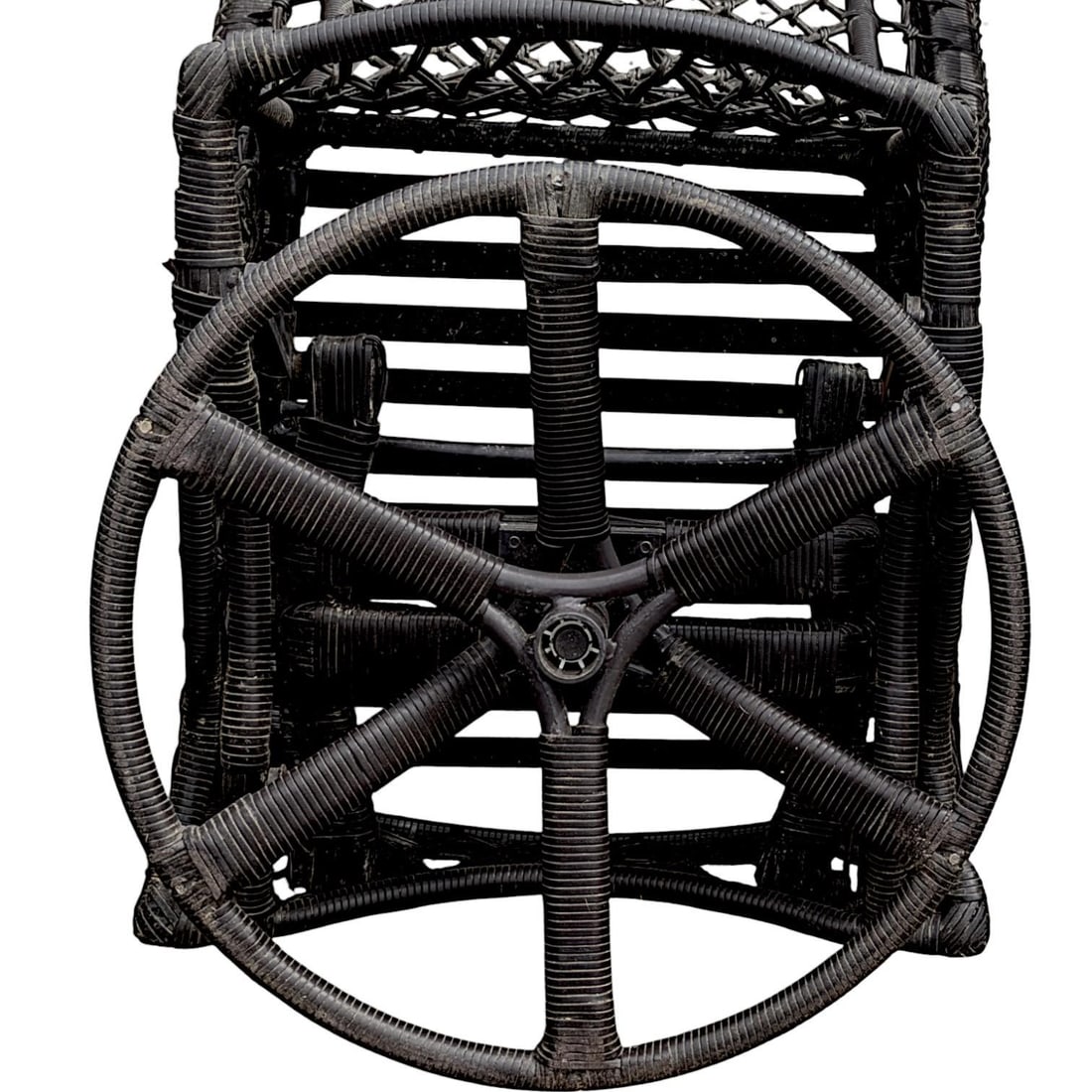 2005 Lane Weathermaster Swivel Glider High Back All-Weather Wicker Lounge Chair - 6