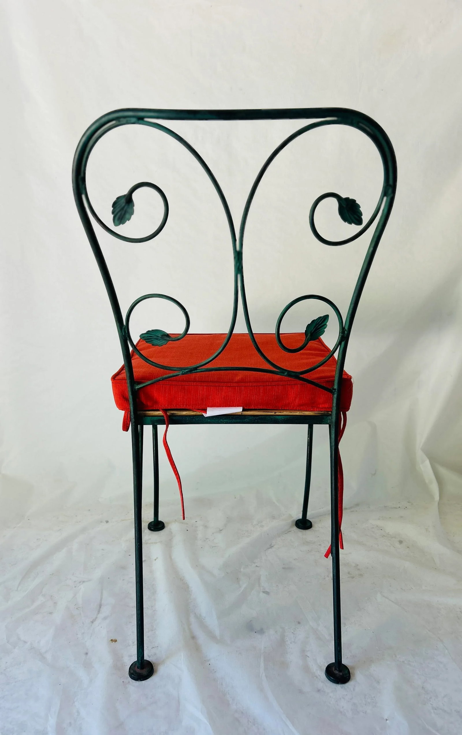 Vintage Wrought Iron Outdoor Chairs - Set of 4 - 5