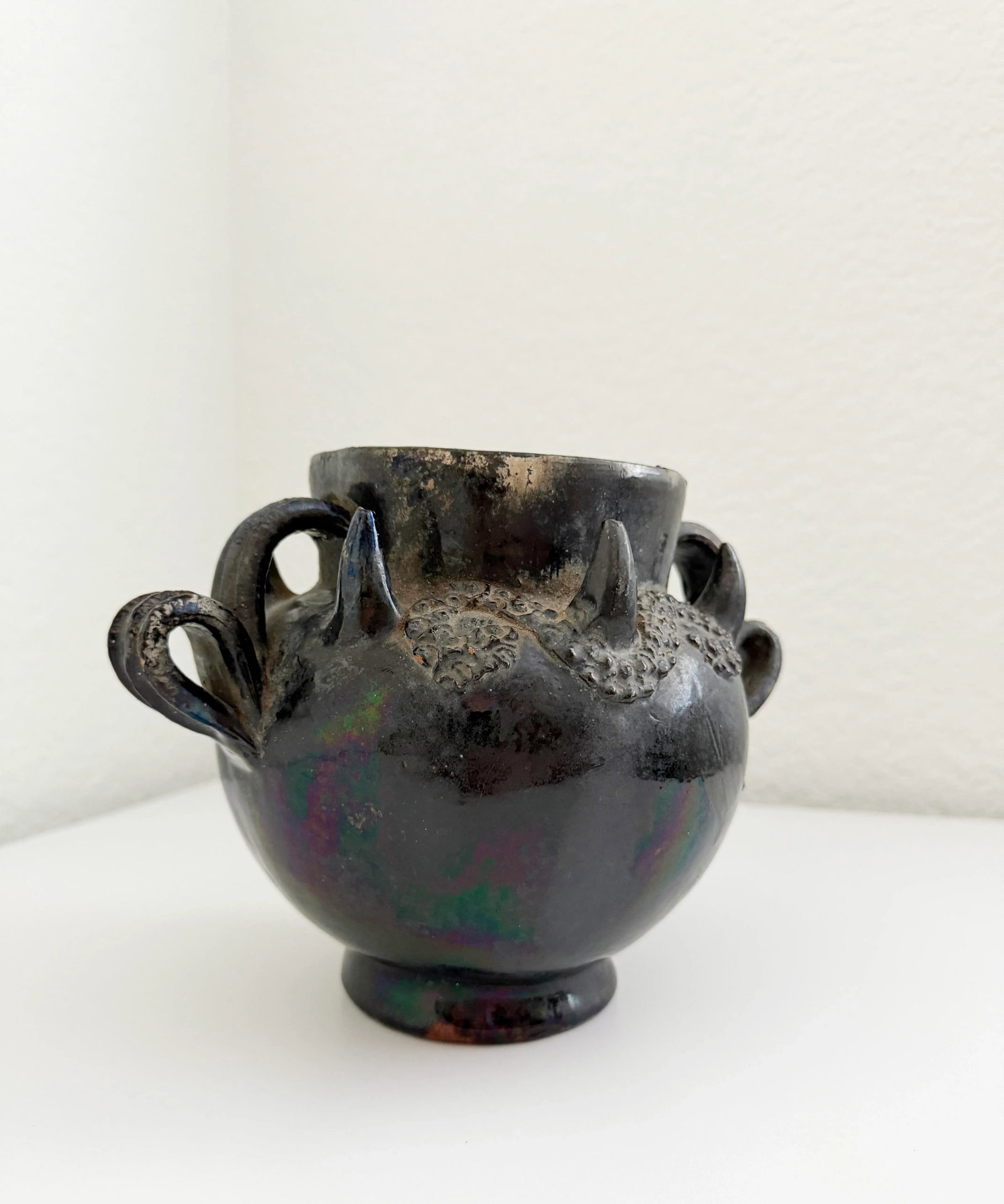 Antique Mexican Spanish Colonial Clay Pot, Early 20th Century - 6