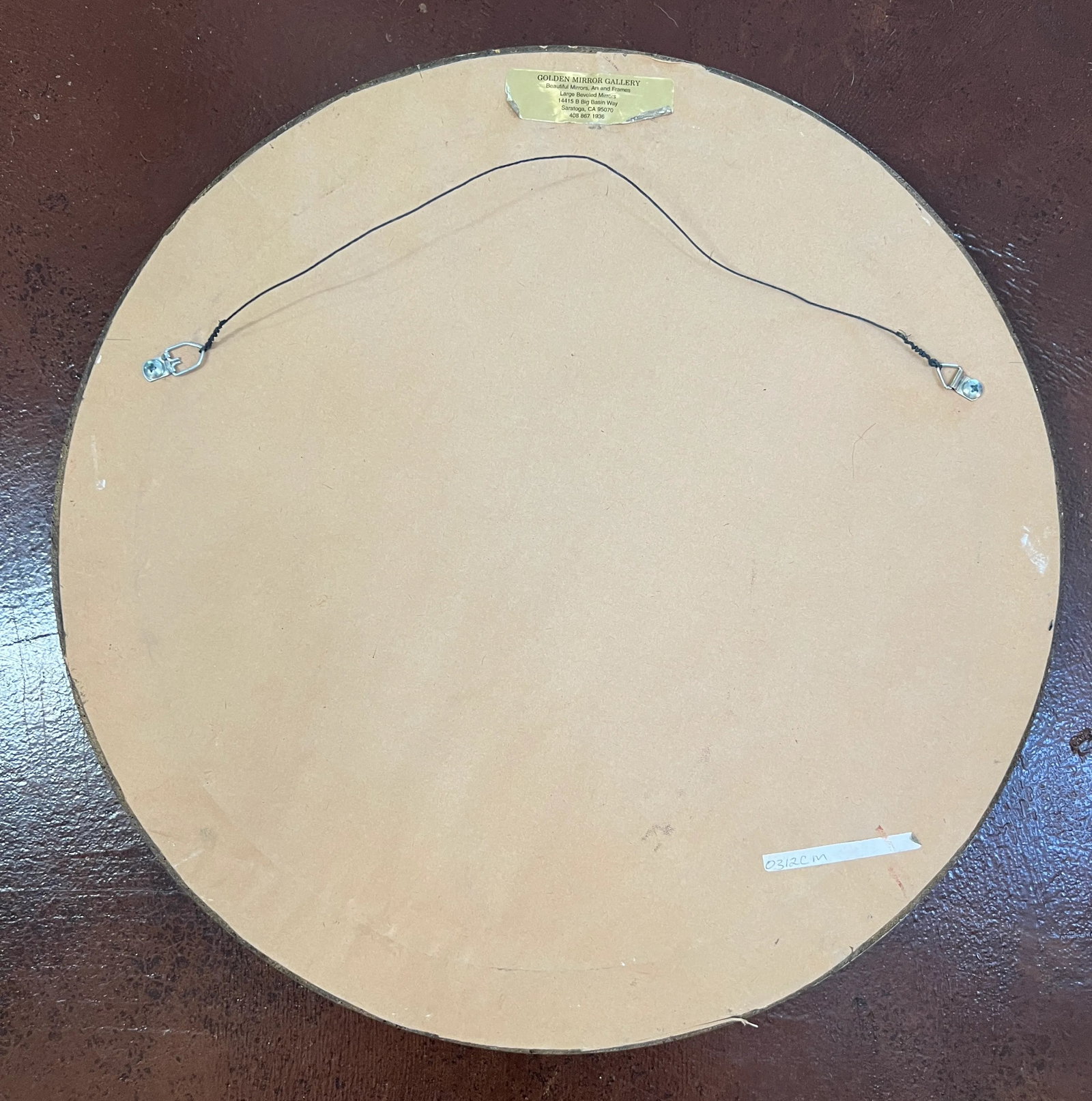 1980s French Carved Oak Leaf and Acorn Round Mirror - 10