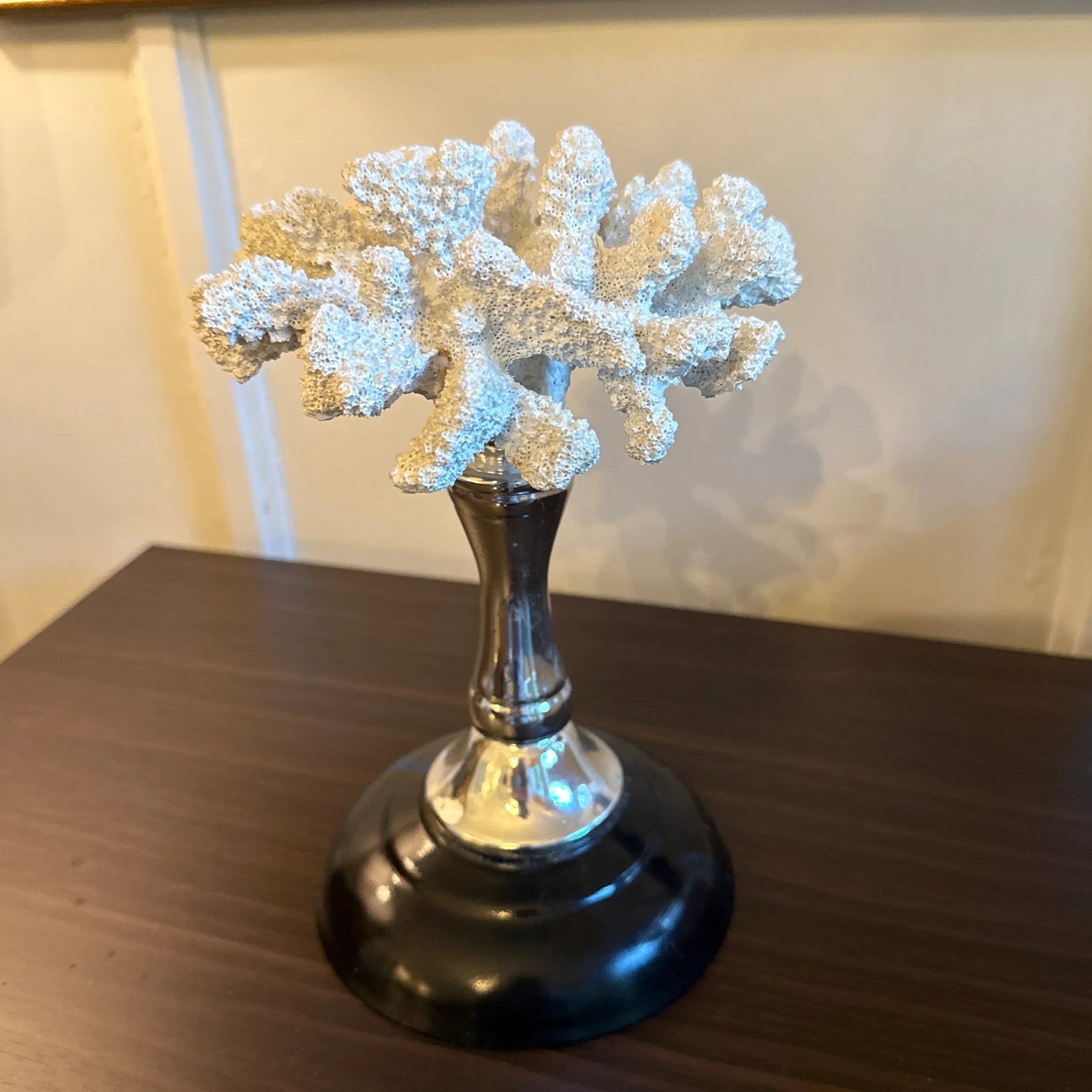 Faux Coral Specimen on Stand - 2