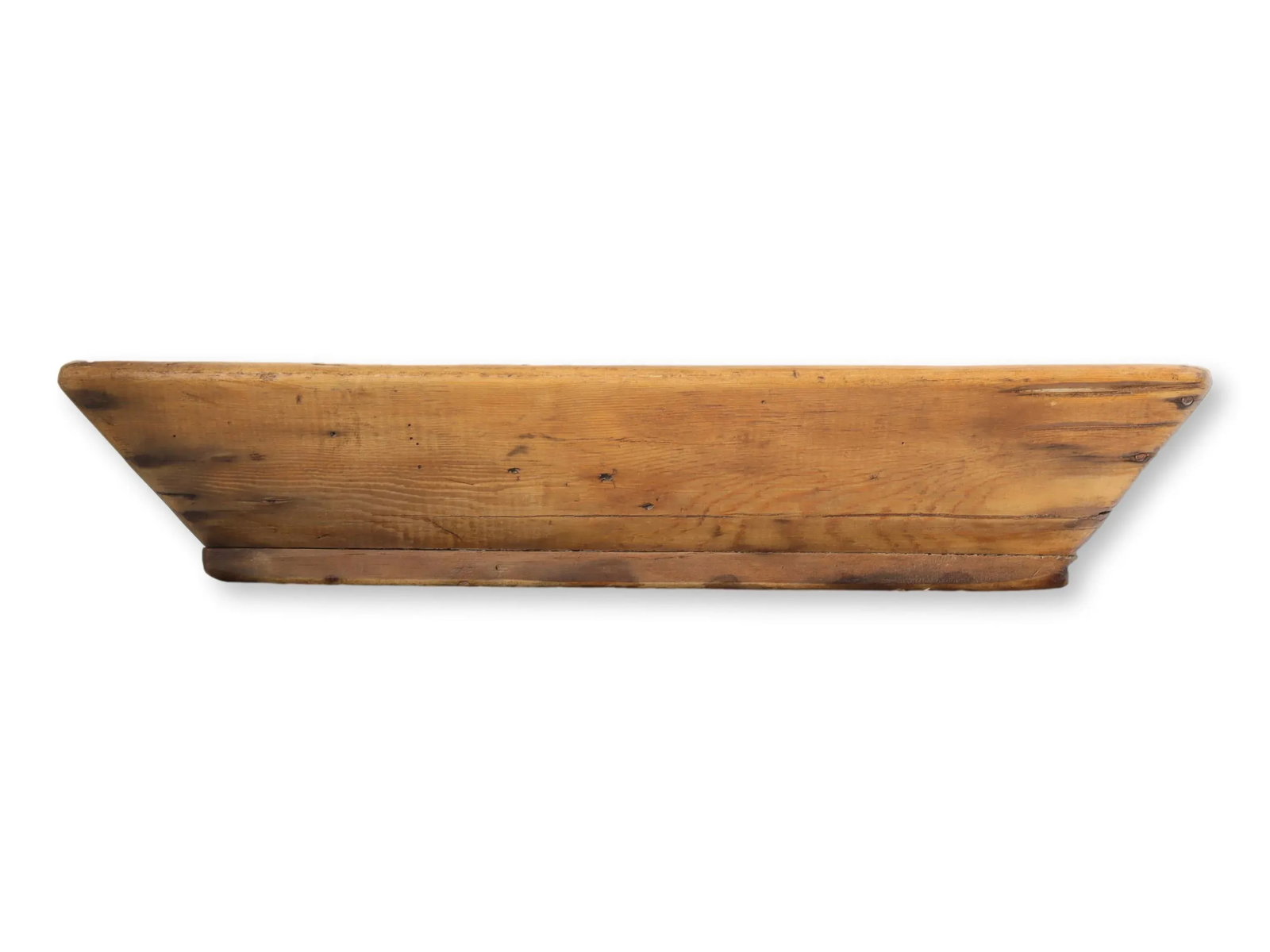 Antique French Hand-Carved Wood Trencher - 2