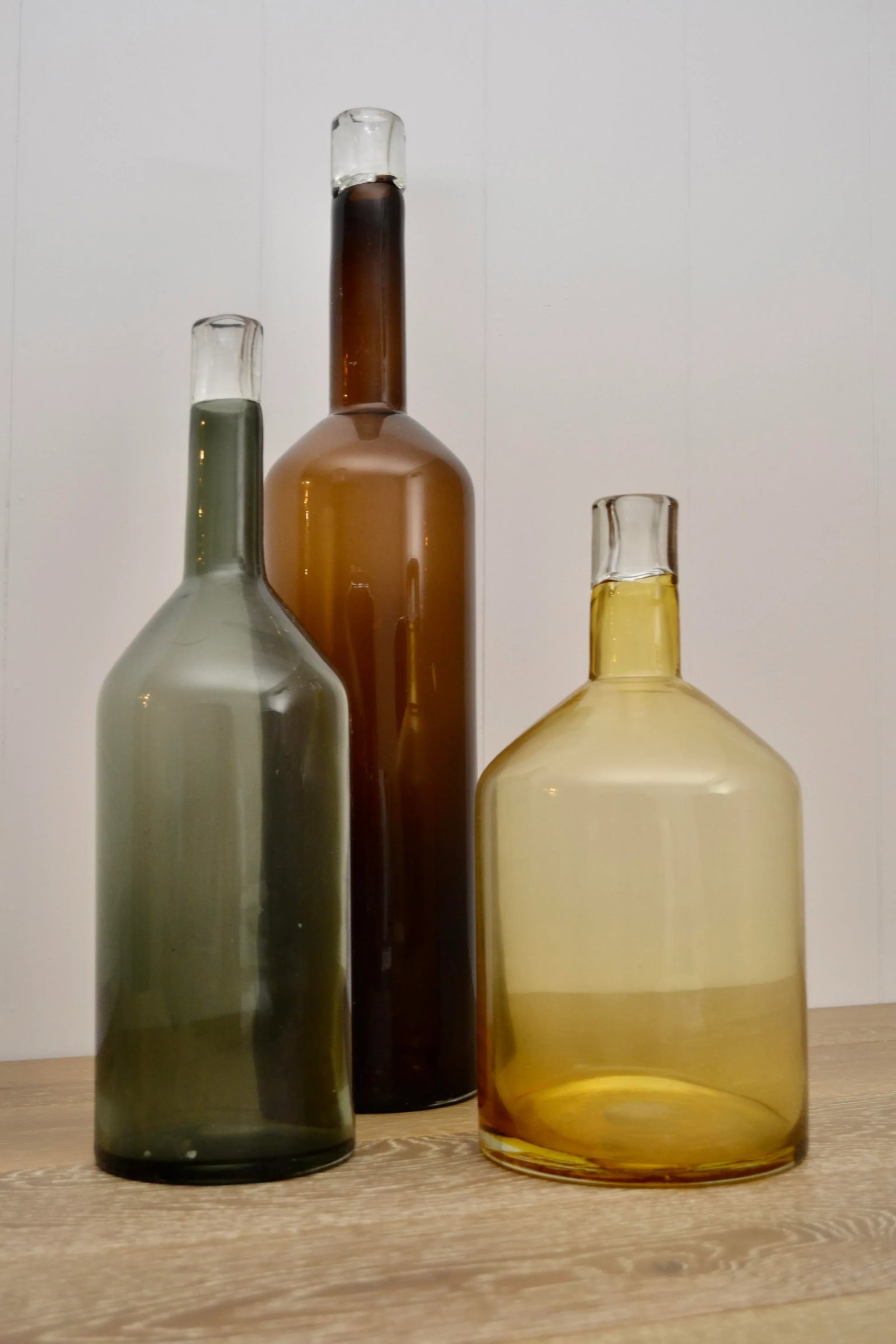 Late 20th Century Decorative Tinted Glass Display Bottles - 2