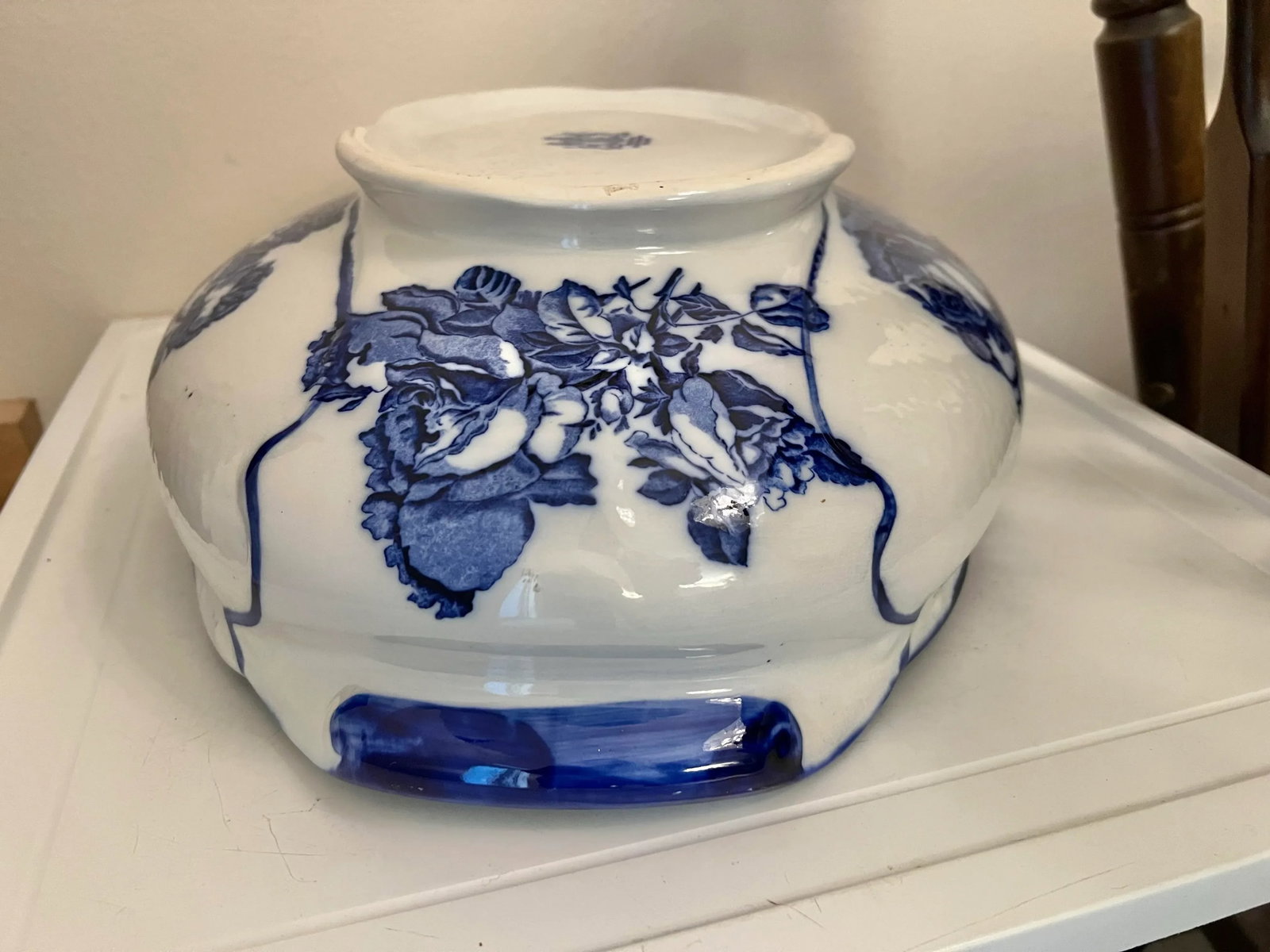 Antique Pitcher & Wash Basin Bowl Ironstone Staffordshire Set of 2 - 10