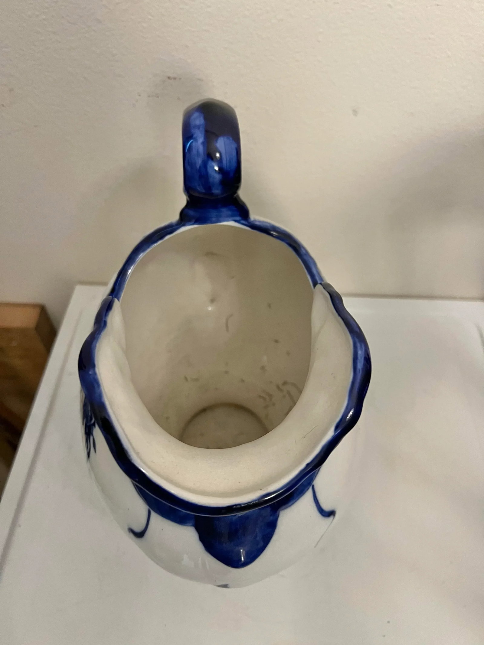 Antique Pitcher & Wash Basin Bowl Ironstone Staffordshire Set of 2 - 6