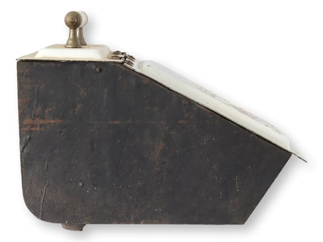 Antique Cast Iron Fireplace Box - 3