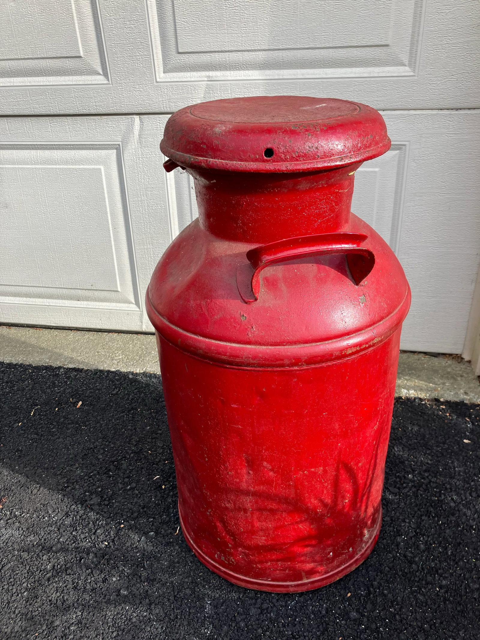 Vintage Milk Can Painted - 4