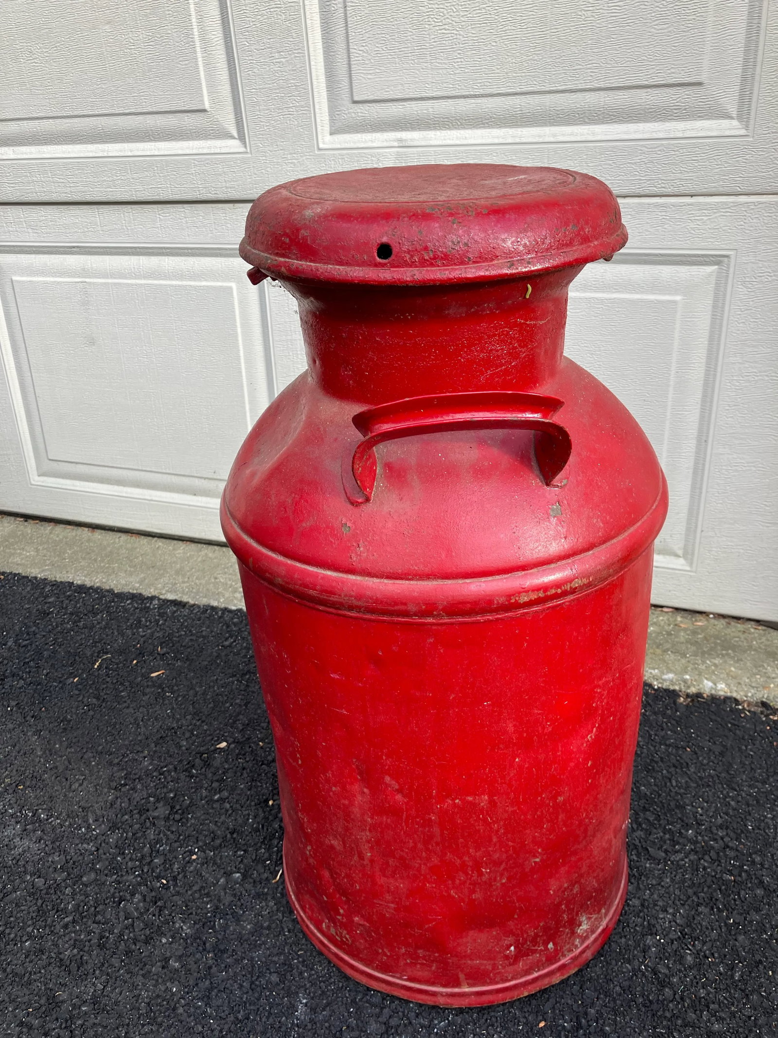 Vintage Milk Can Painted - 6