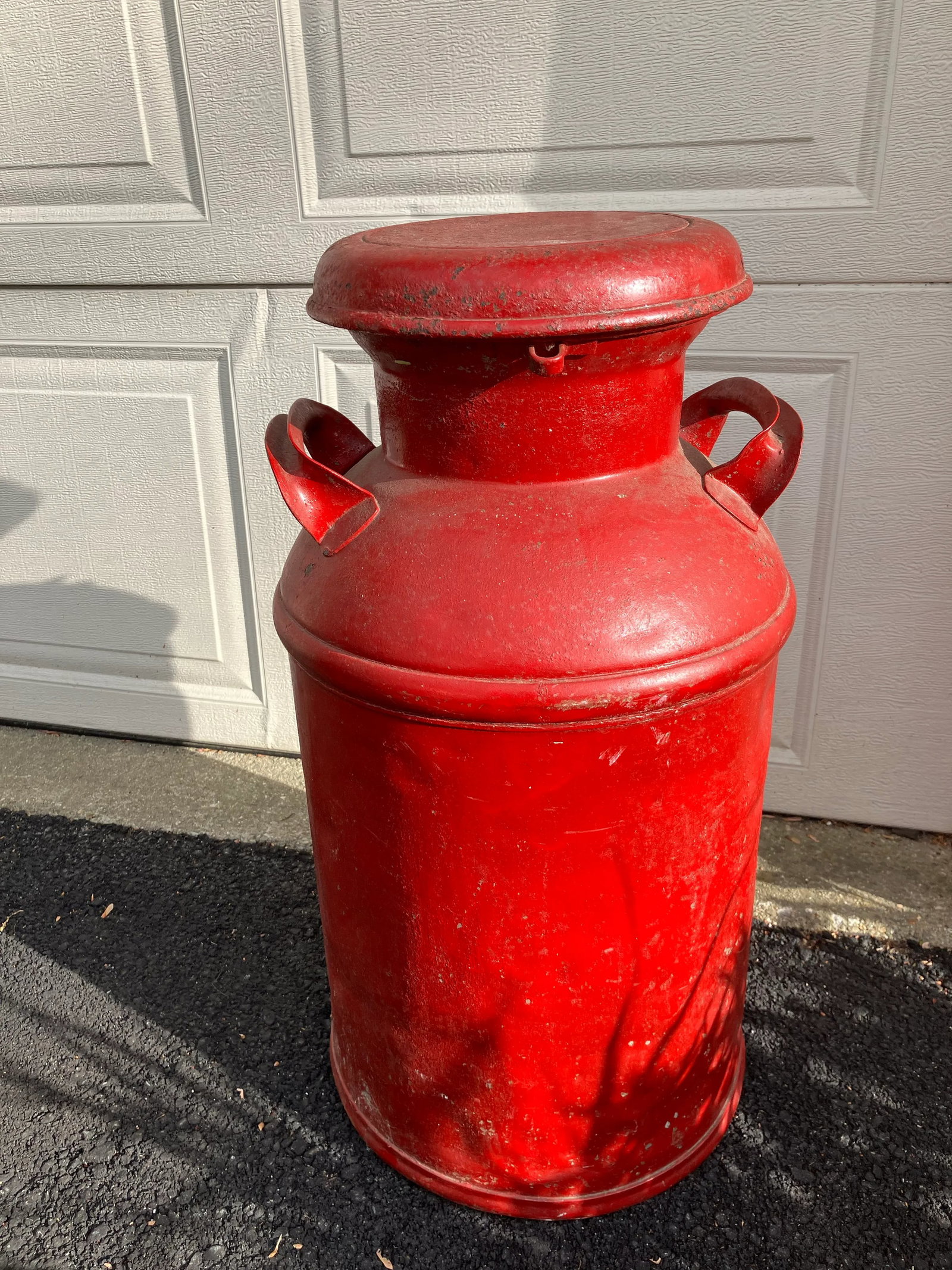 Vintage Milk Can Painted - 7