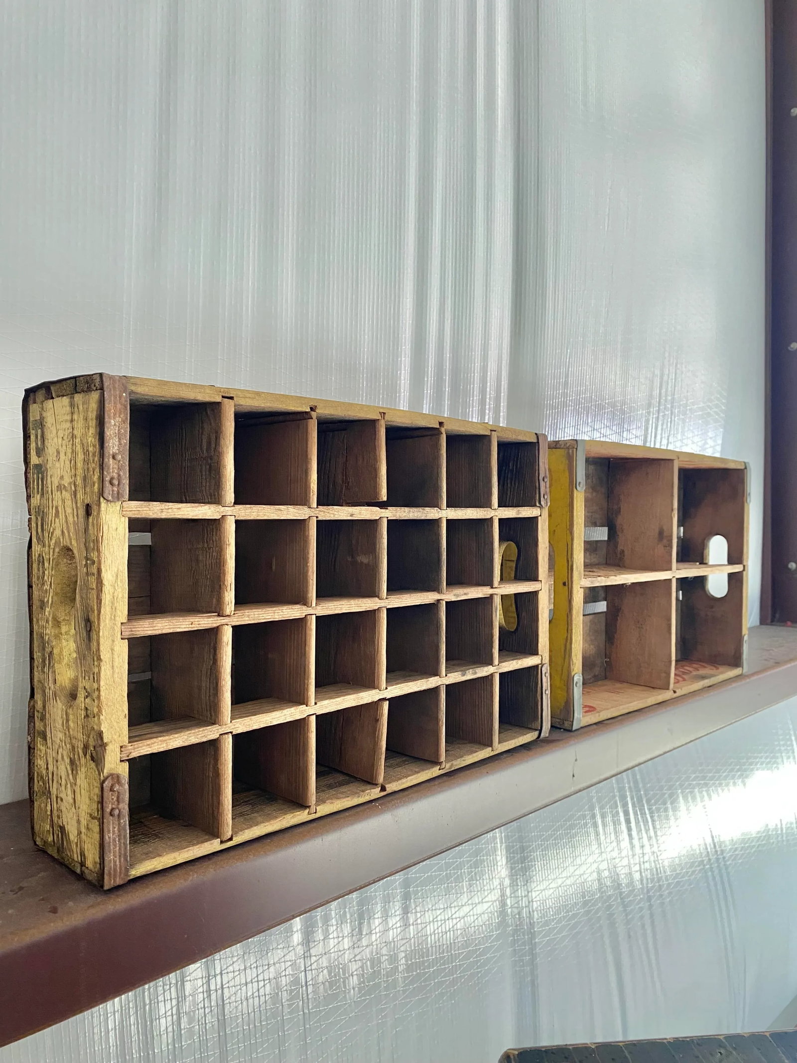 Primitive Wood Soda Crates, a Pair - 10