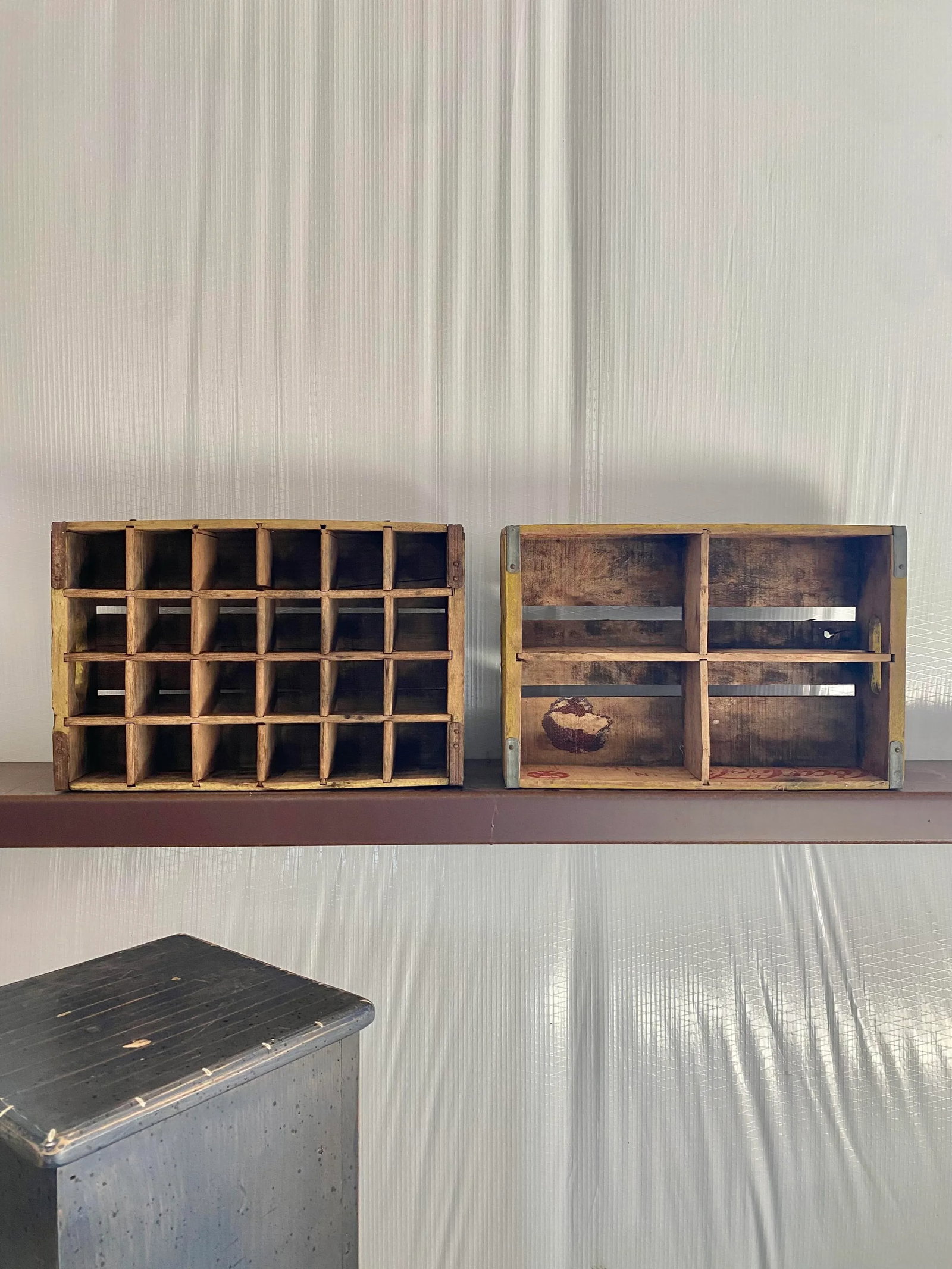Primitive Wood Soda Crates, a Pair - 11