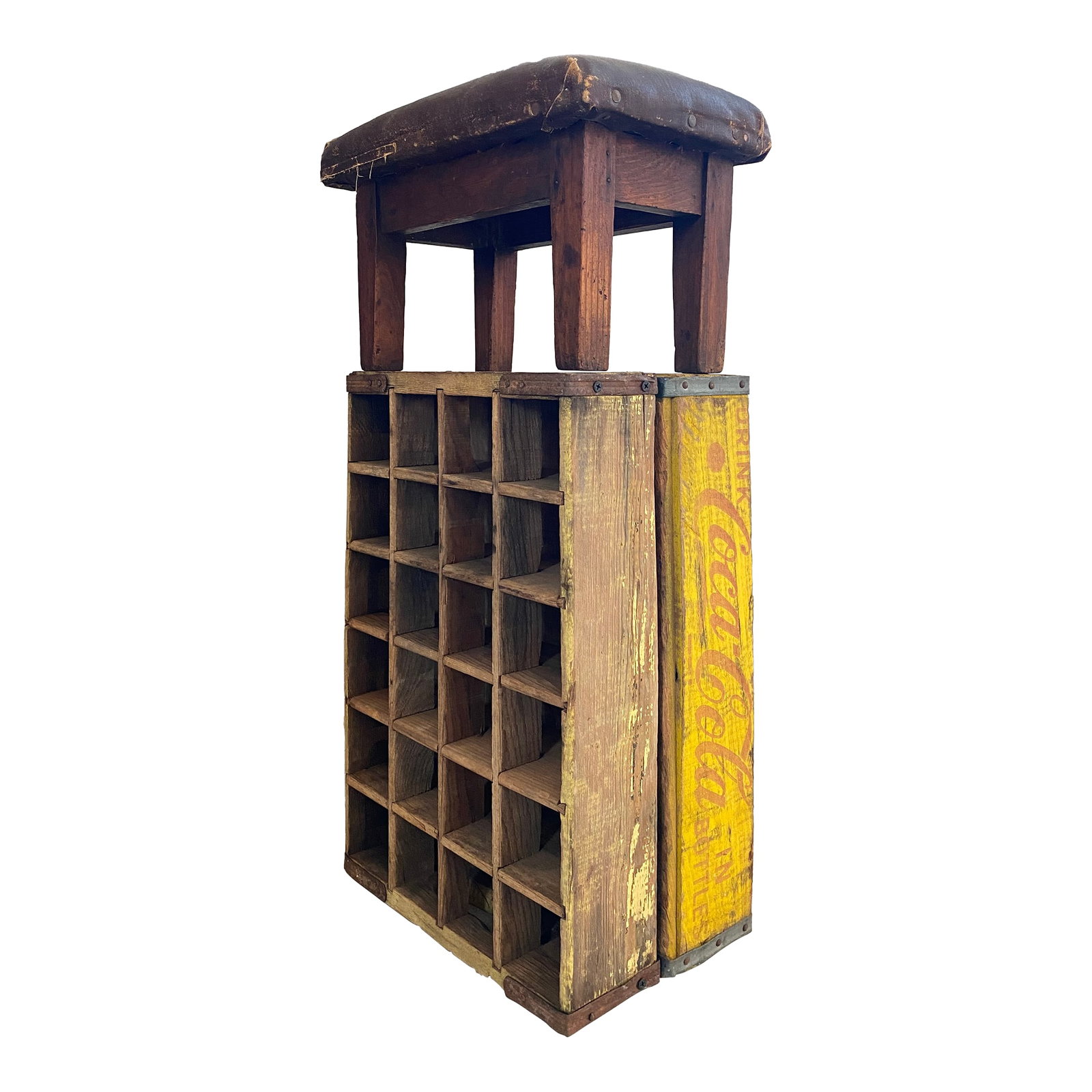 Primitive Wood Soda Crates, a Pair - 2