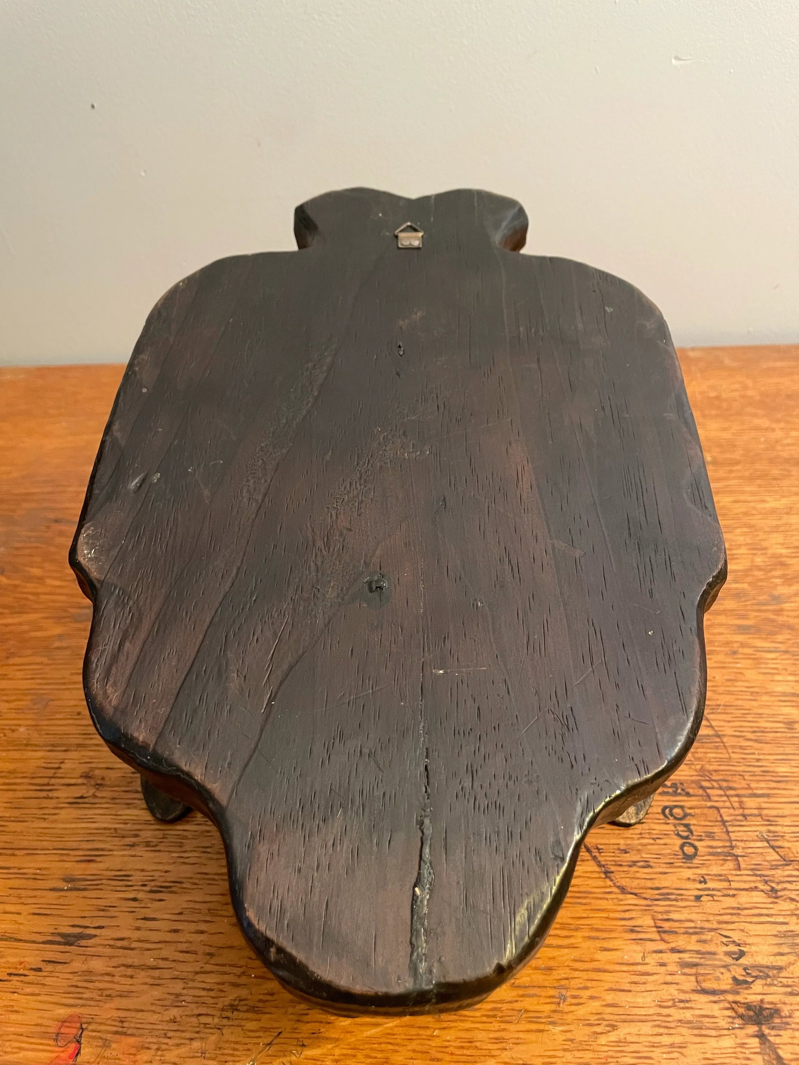 Vintage Wrought Iron and Carved Wood Wall Sconce - 7