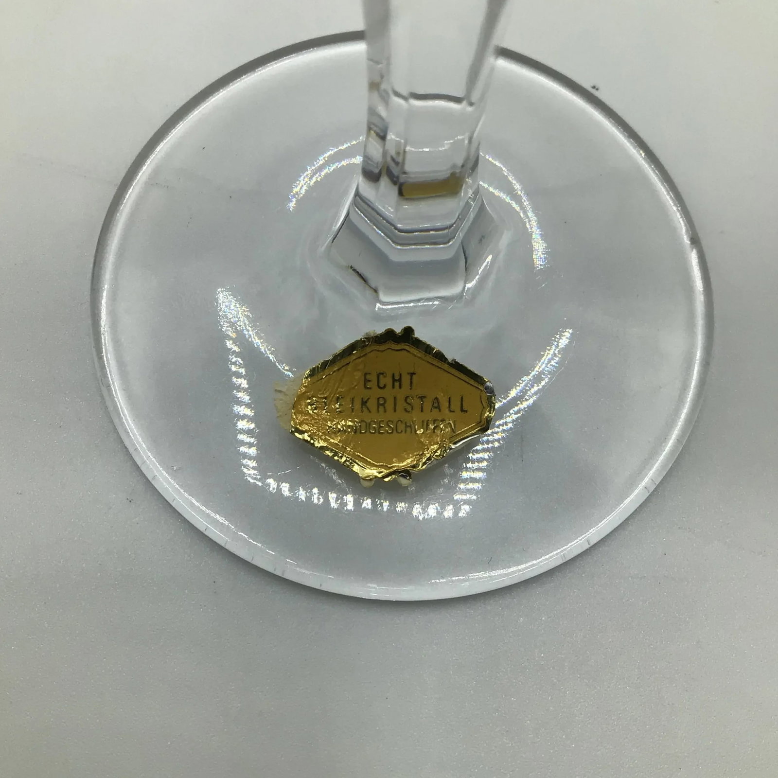 Vintage German Nachtmann Crystal Champagne Flutes "Sonja"-Set of 7 - 8