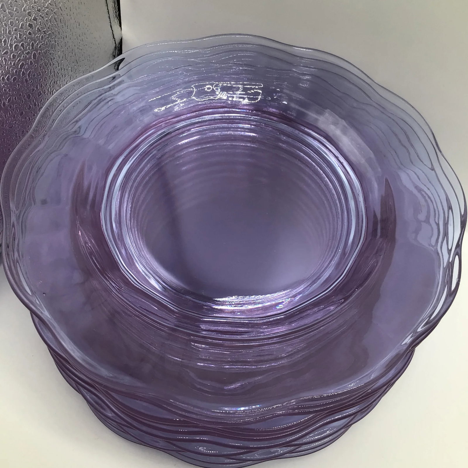 Art Deco Salad Plates Lafayette Wisteria by Fostoria - Set of 12 - 12
