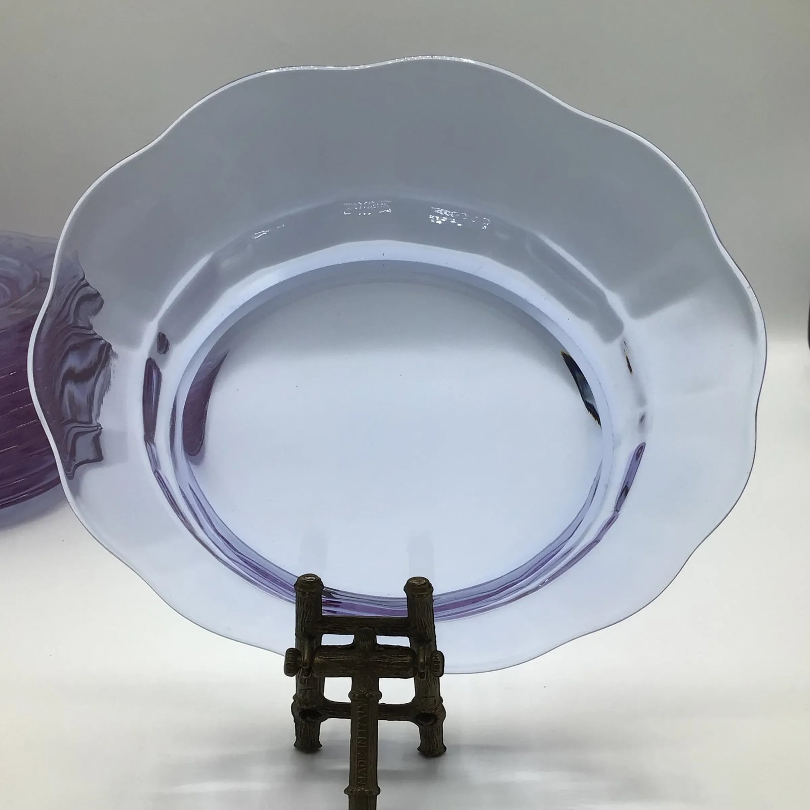 Art Deco Salad Plates Lafayette Wisteria by Fostoria - Set of 12 - 4