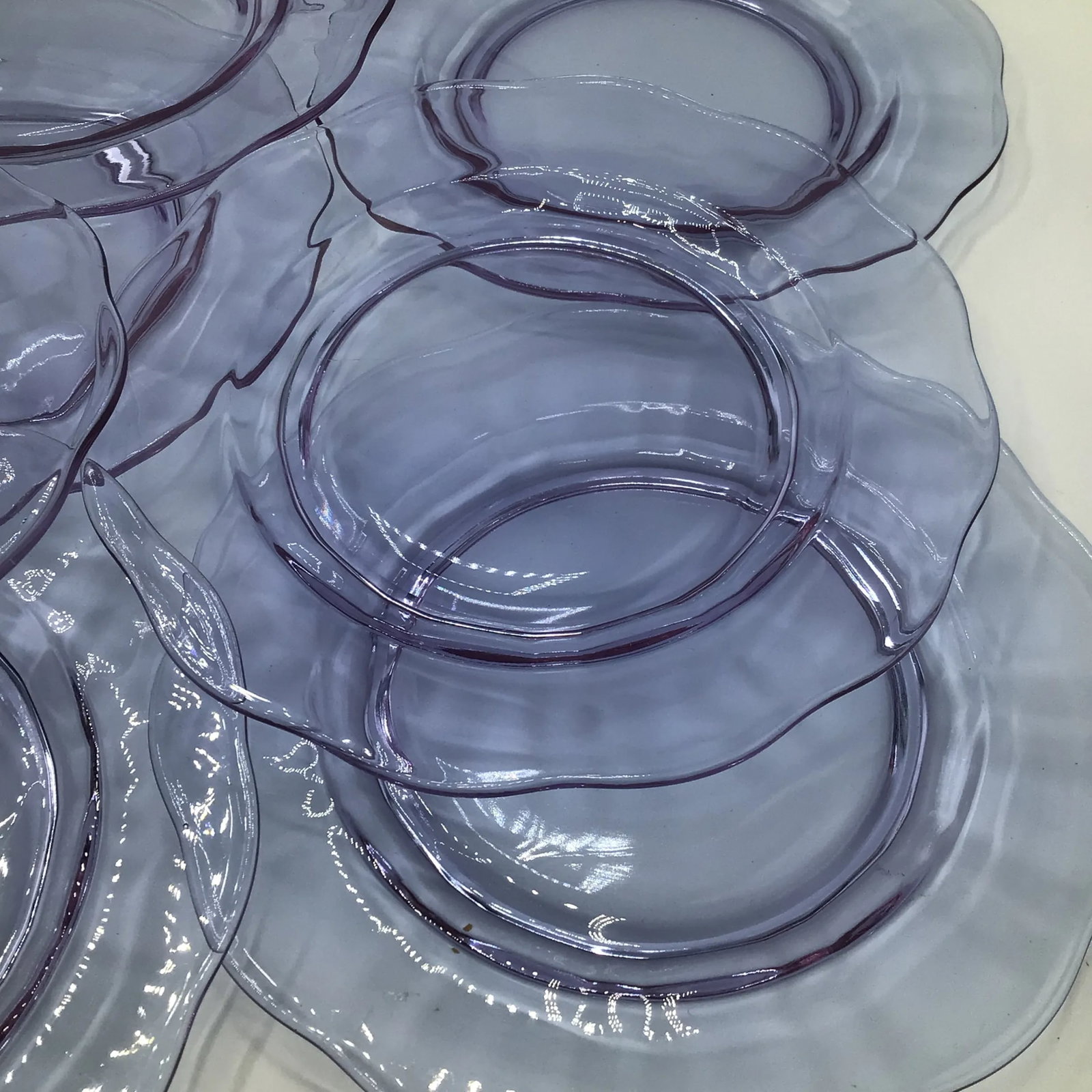 Art Deco Salad Plates Lafayette Wisteria by Fostoria - Set of 12 - 5