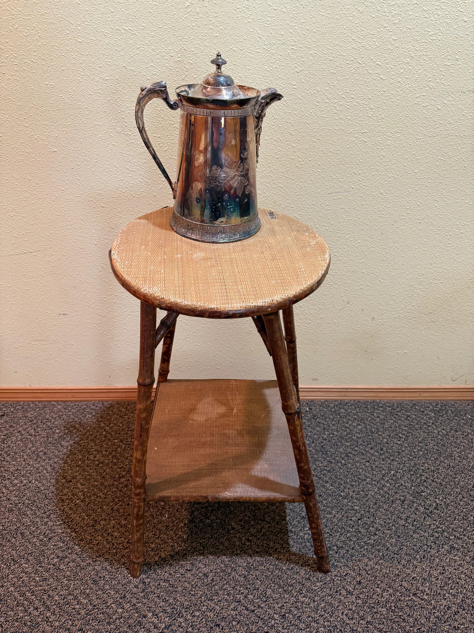 Late 19th Century Victorian Silver-Plate Insulated Water Pitcher - 13