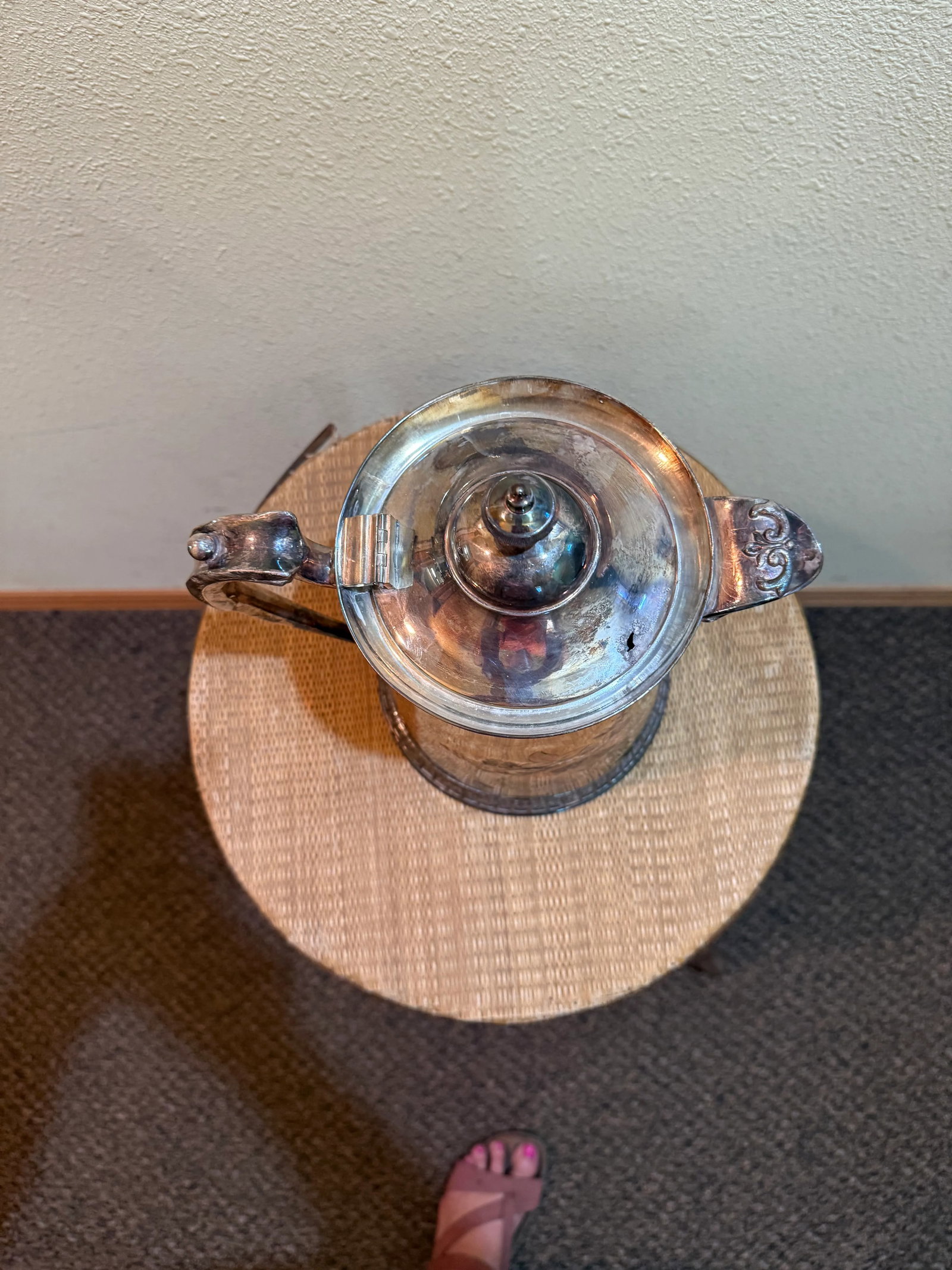Late 19th Century Victorian Silver-Plate Insulated Water Pitcher - 9