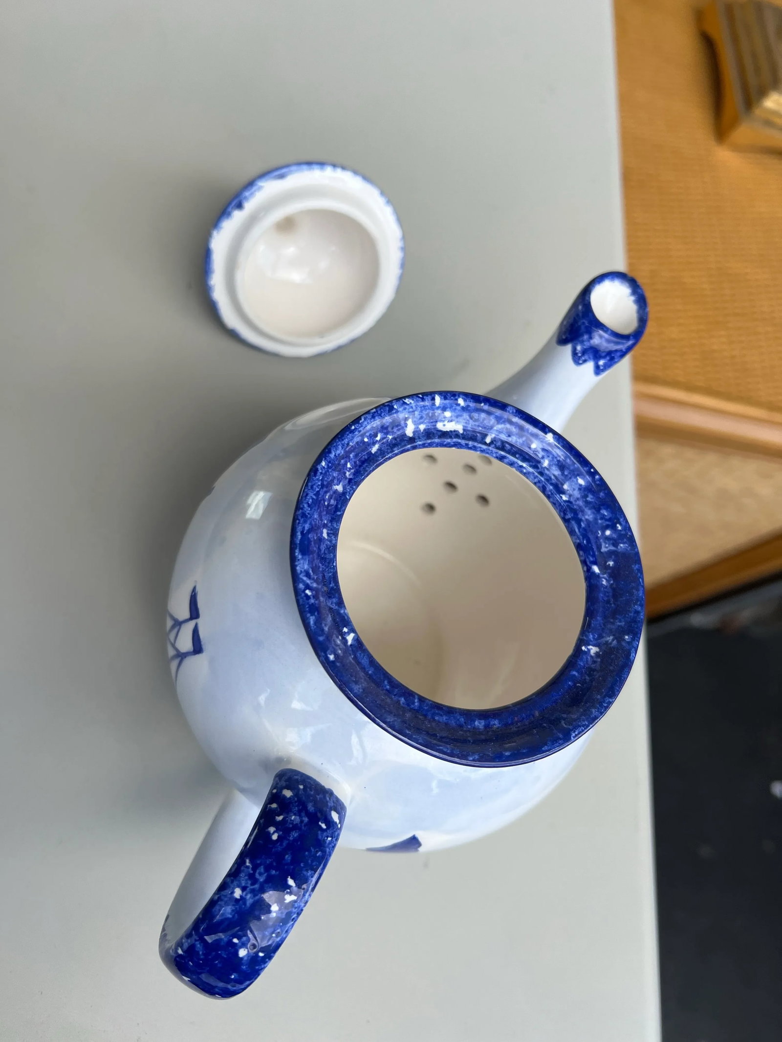 Vintage Ceramic Tea Pot Nantucket - 5