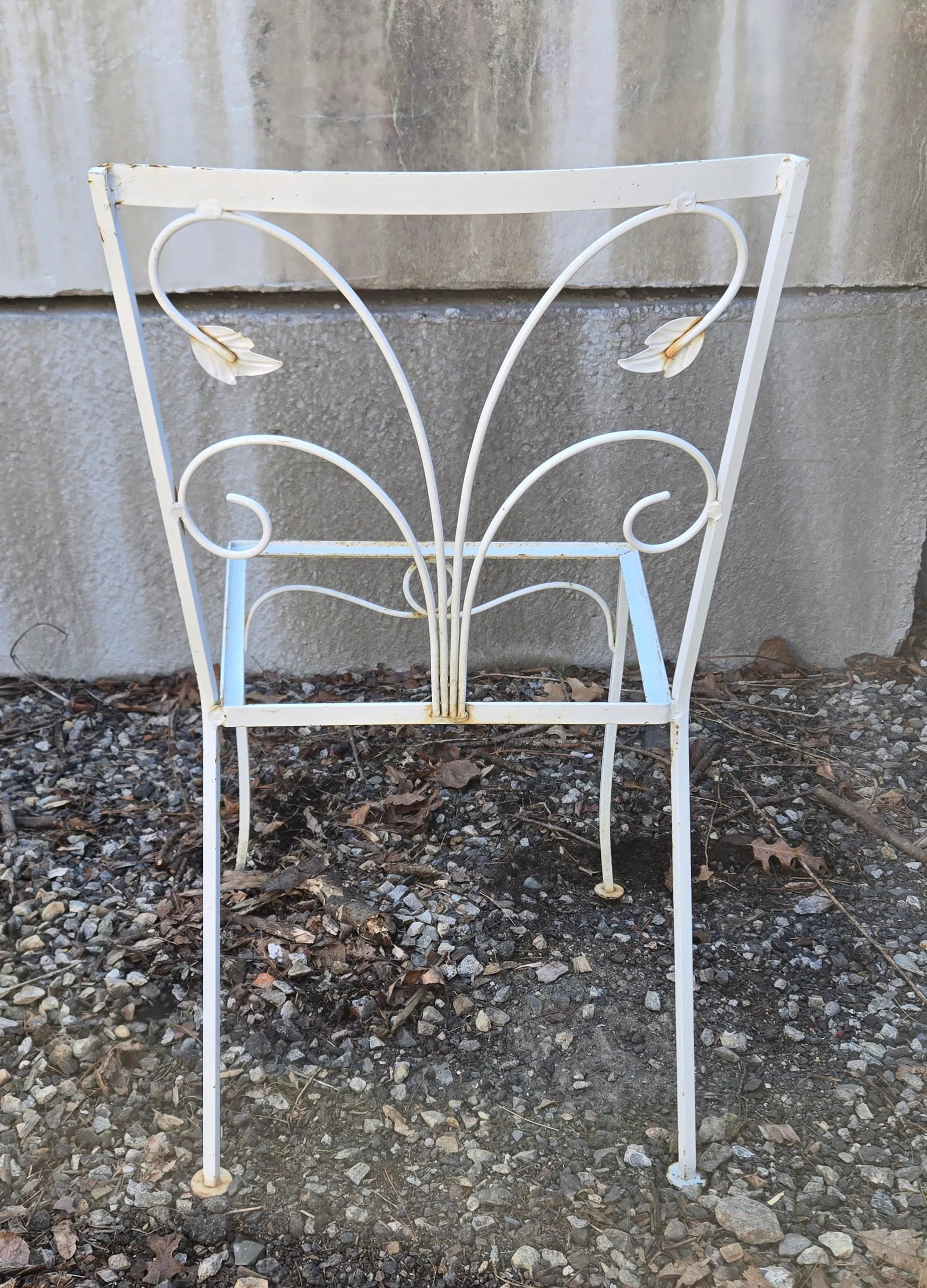 Vintage Salterini Style Wrought Iron Dining Chairs - Set of 4, Attributed - 2