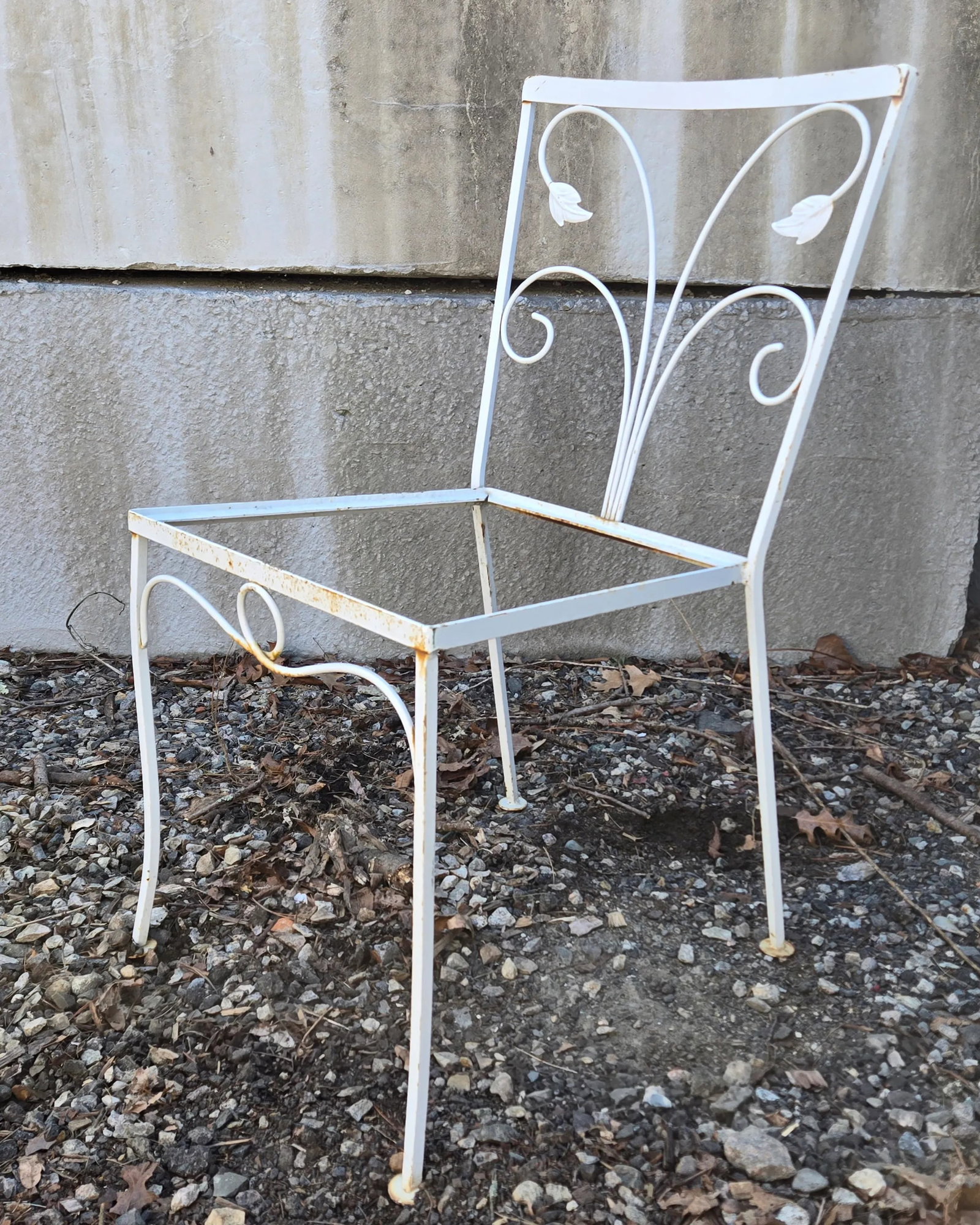 Vintage Salterini Style Wrought Iron Dining Chairs - Set of 4, Attributed - 3