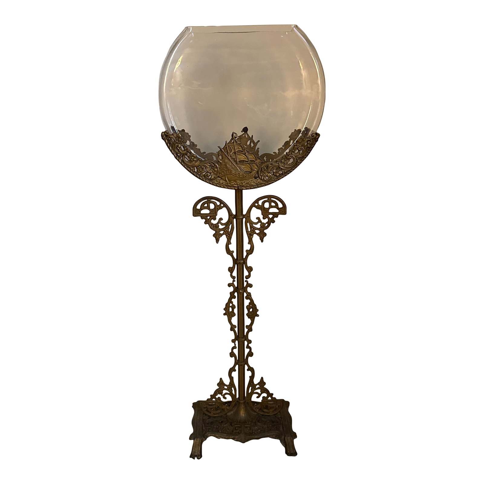 1920s Fish Bowl on Stand (1 of 6)