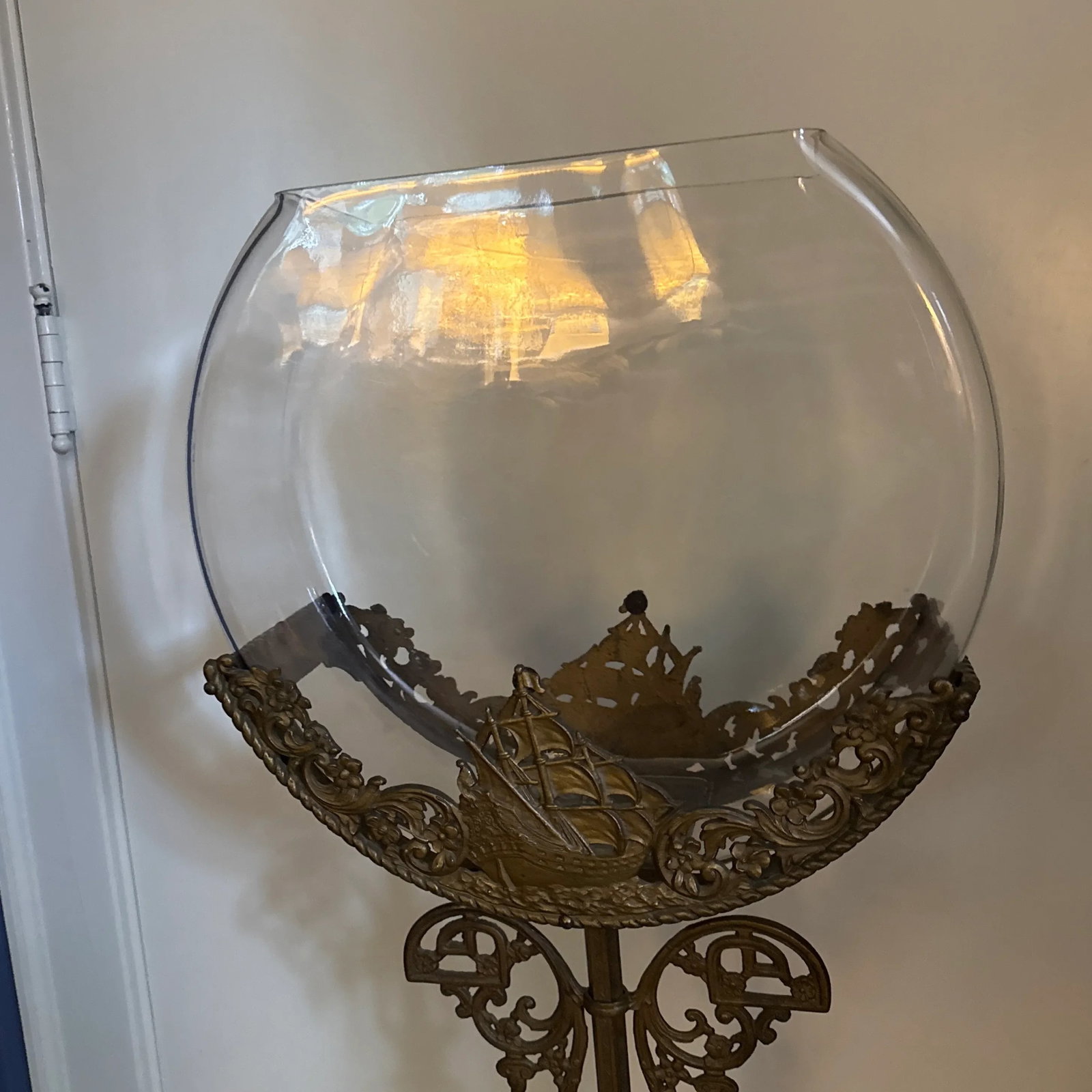 1920s Fish Bowl on Stand - 2