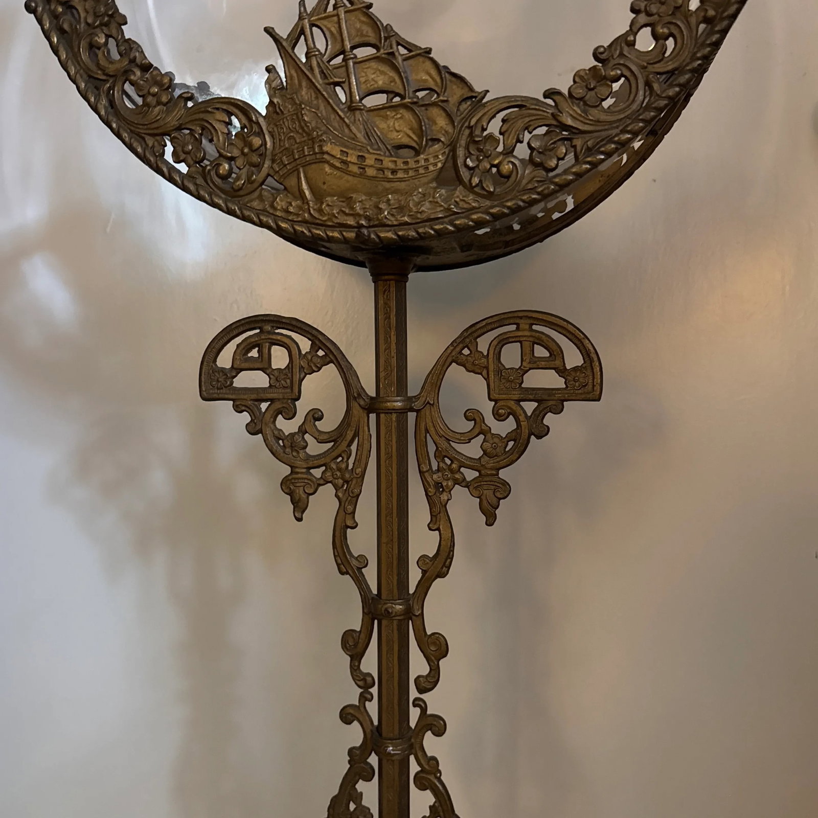 1920s Fish Bowl on Stand - 4