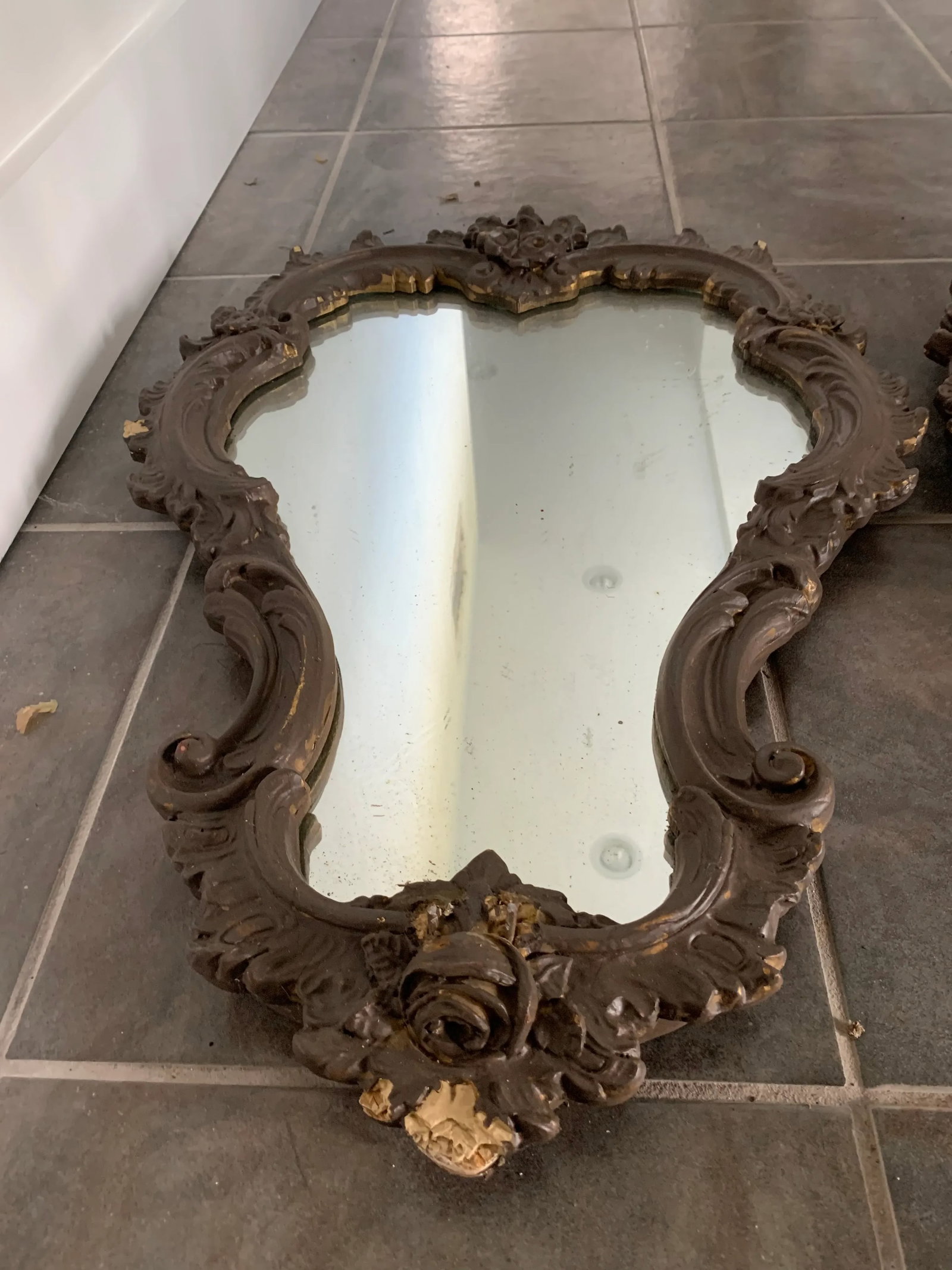 Antique French Rococo Mirrors - a Pair - 8