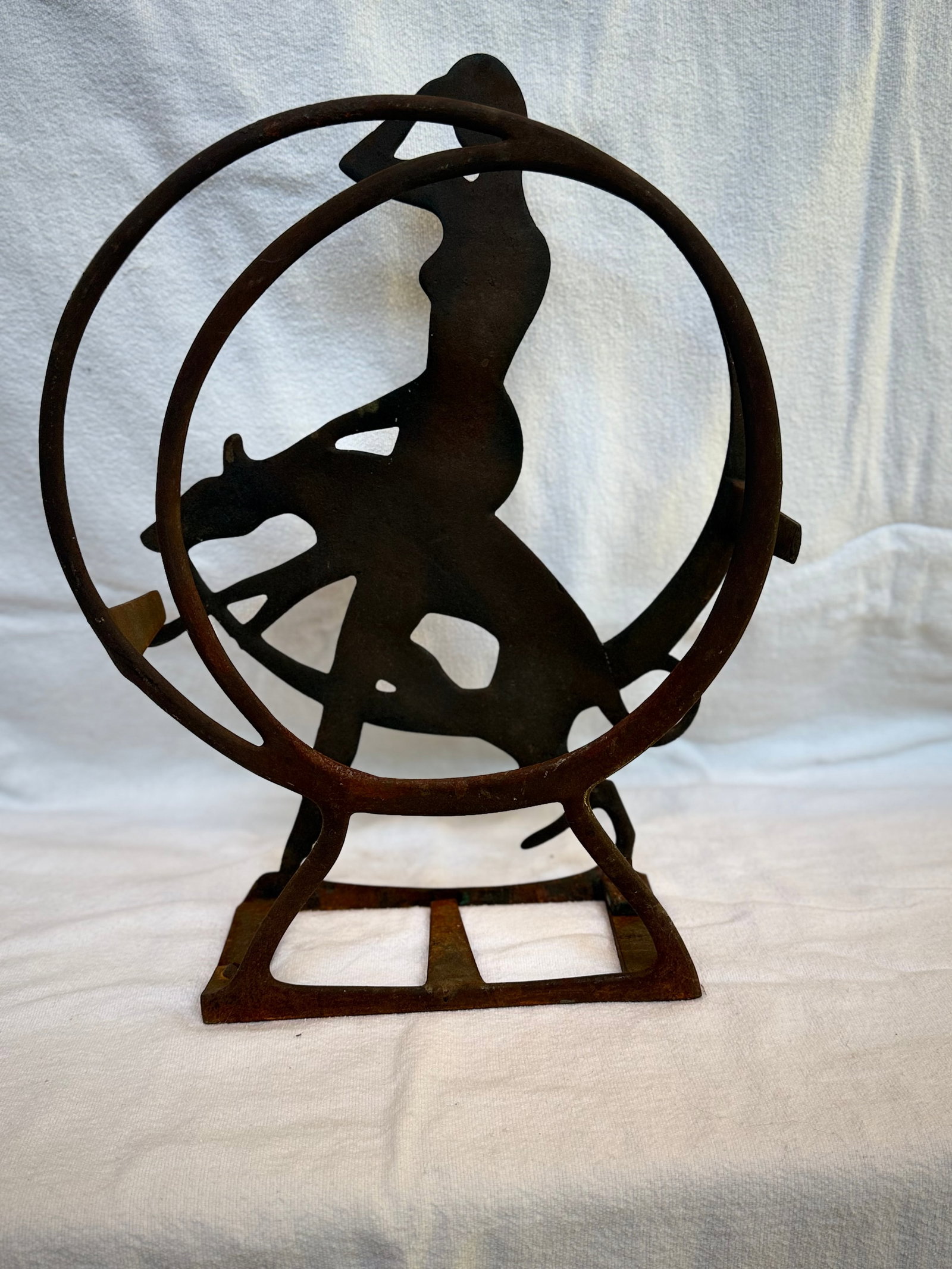 Rare 1920"s Cast Iron Magazine Rack - 10