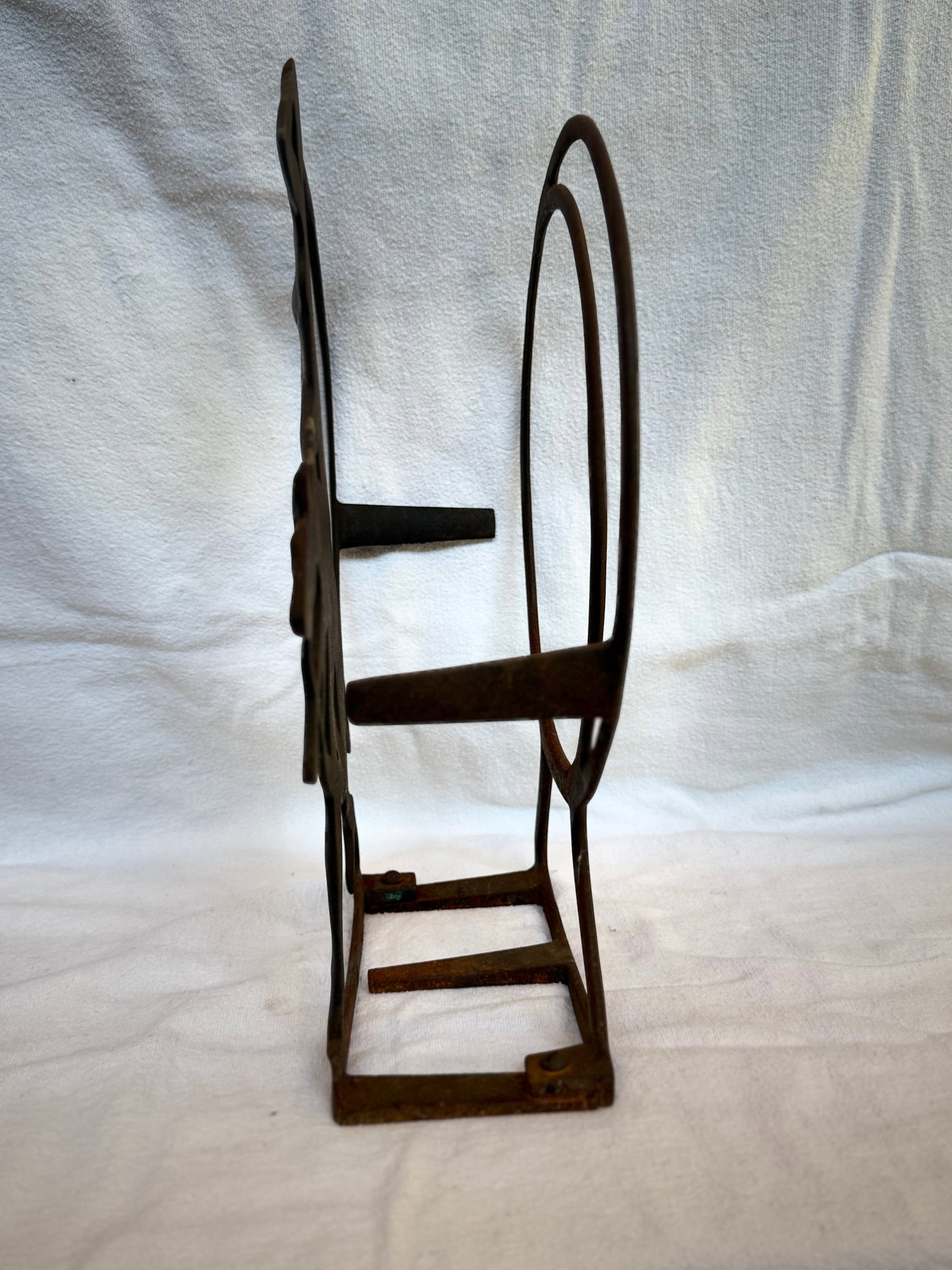Rare 1920"s Cast Iron Magazine Rack - 12