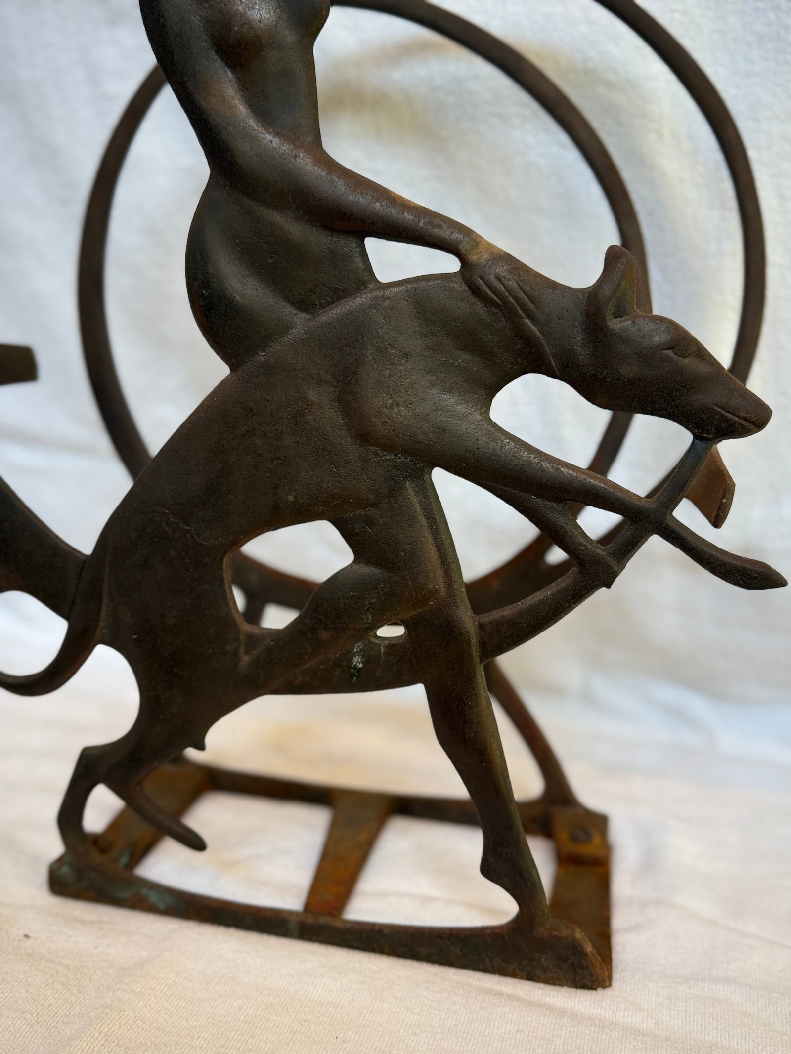 Rare 1920"s Cast Iron Magazine Rack - 3