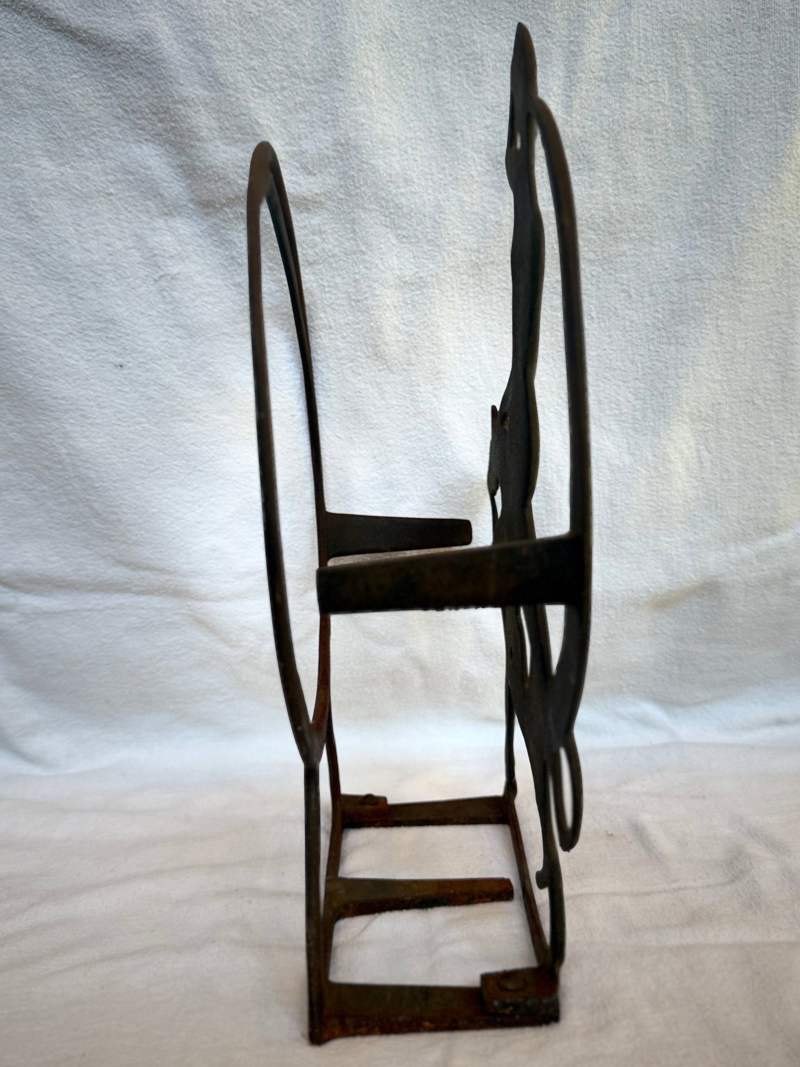 Rare 1920"s Cast Iron Magazine Rack - 4