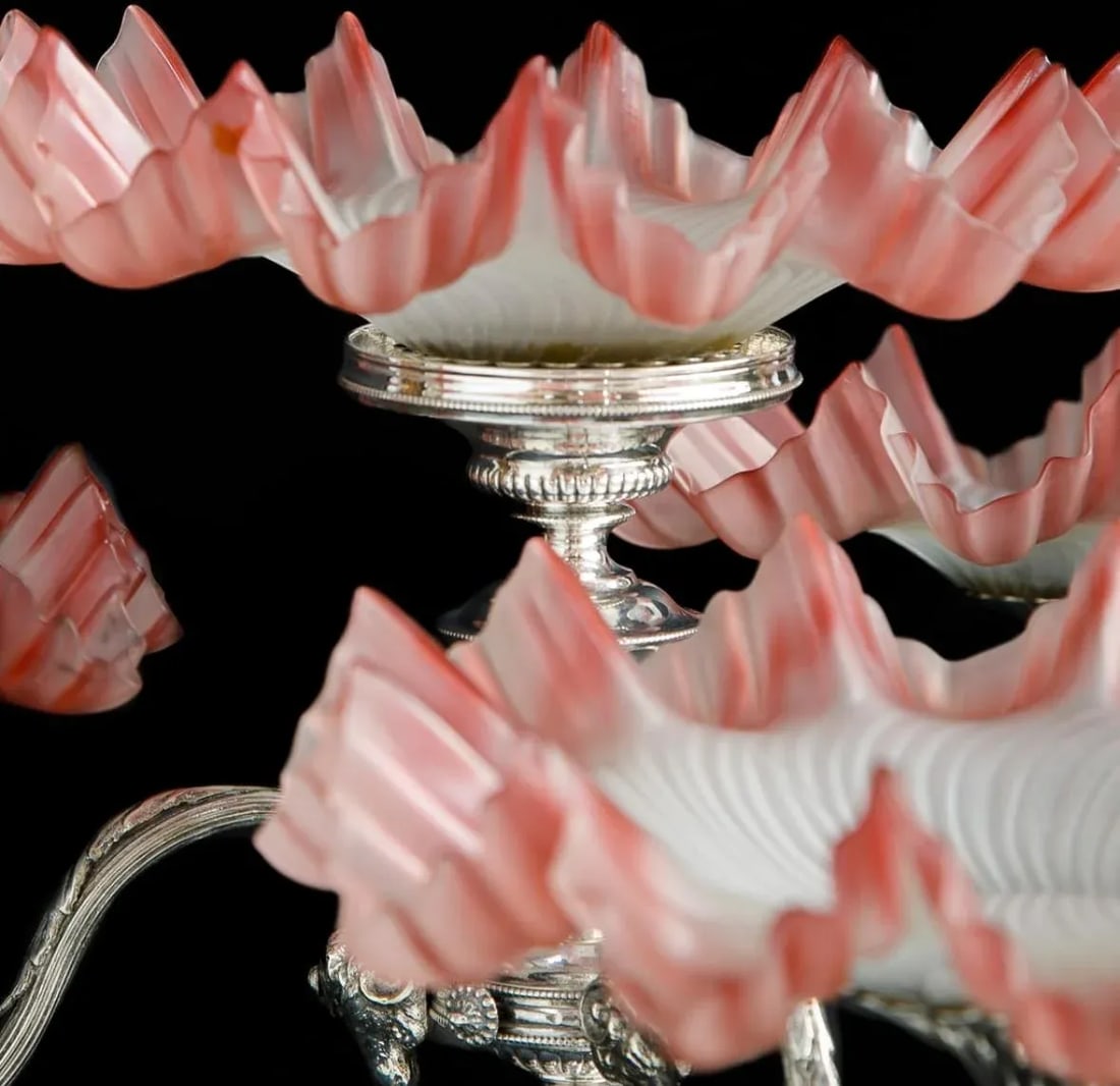 Late 19th Century English Wilkinson Silver Neoclassical Epergne Centerpiece - 4